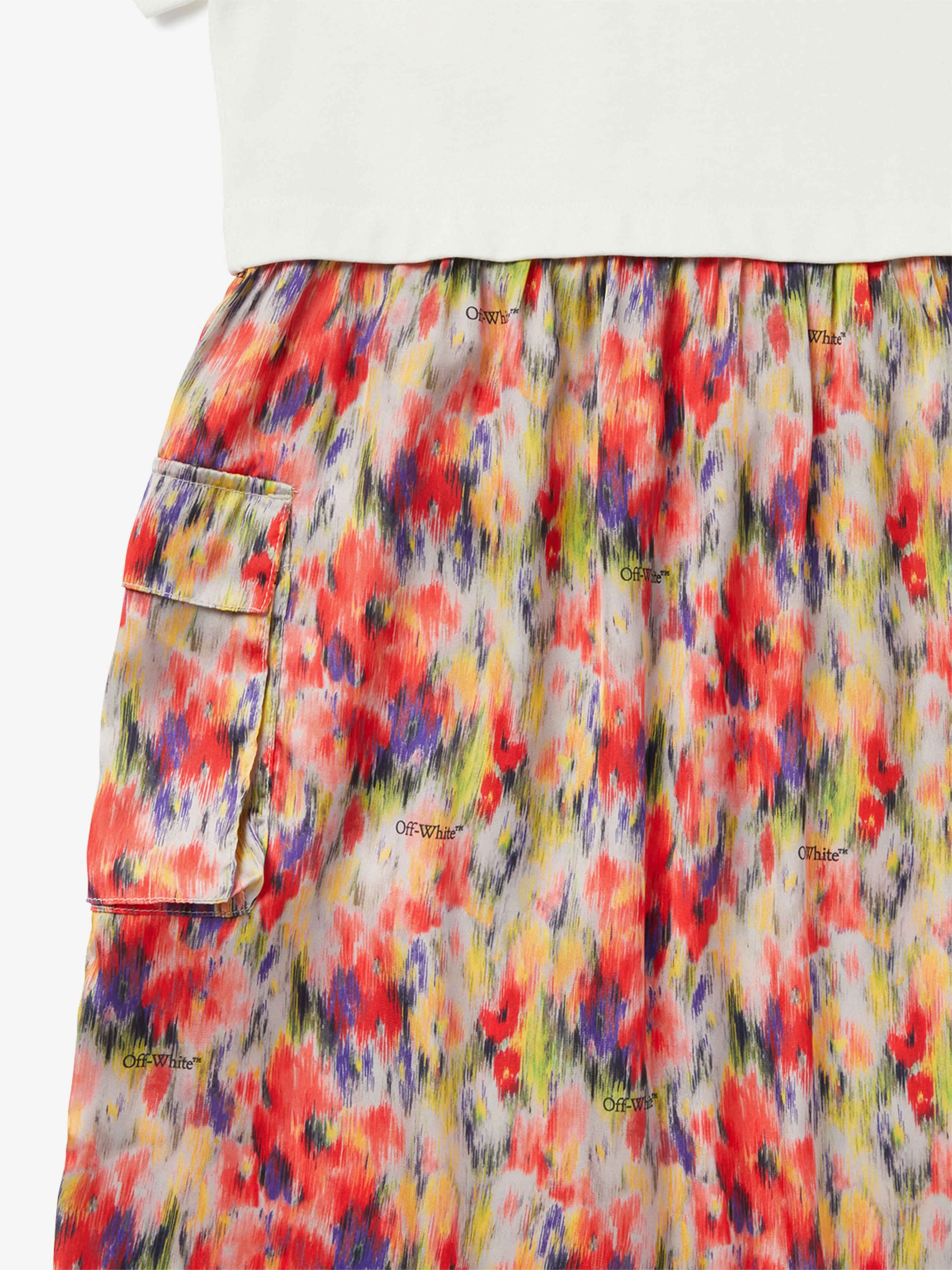 Girls All Over Chine Mix Dress in Multicolour