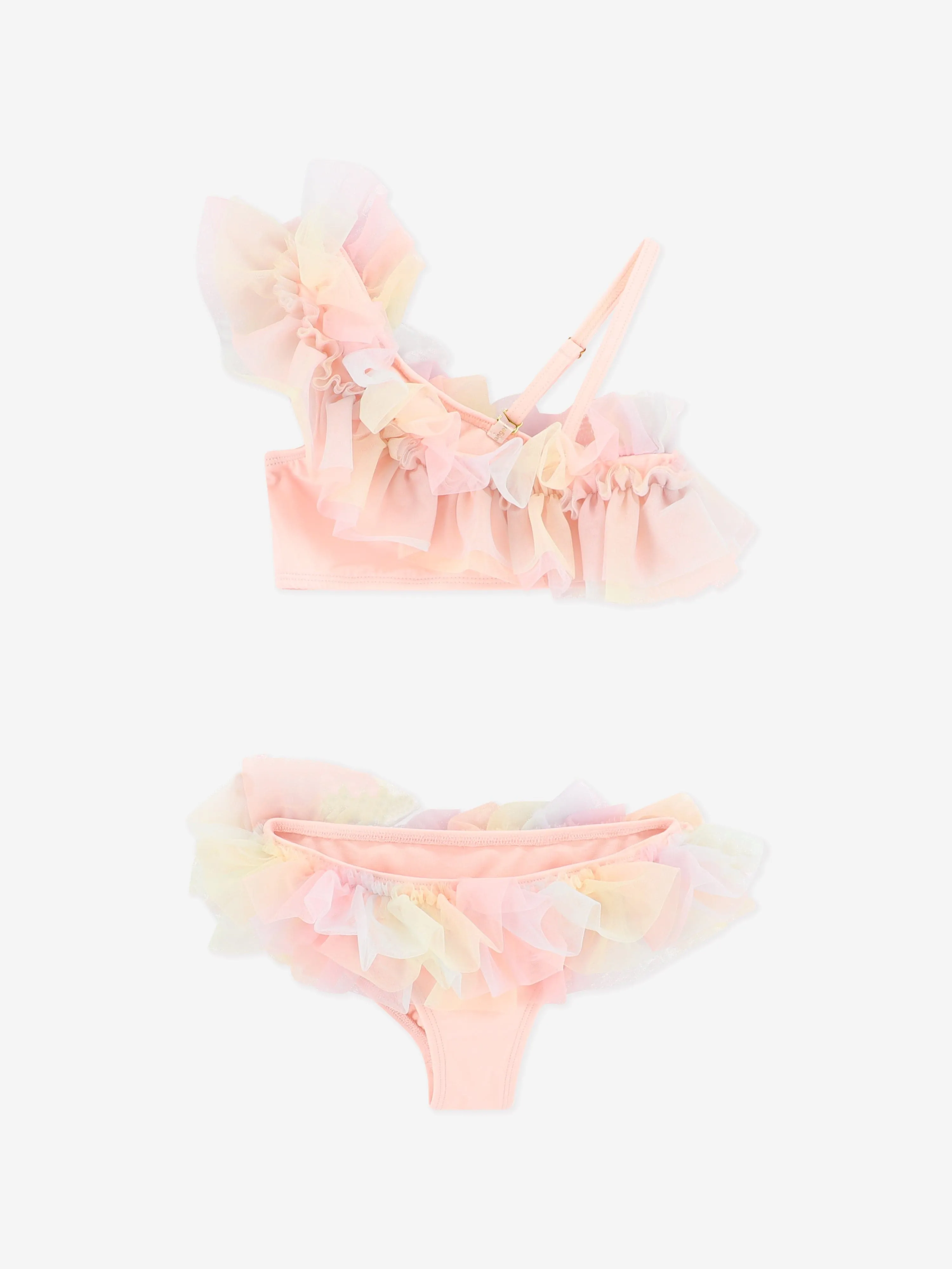 Girls Athens Rainbow Bikini in Pink
