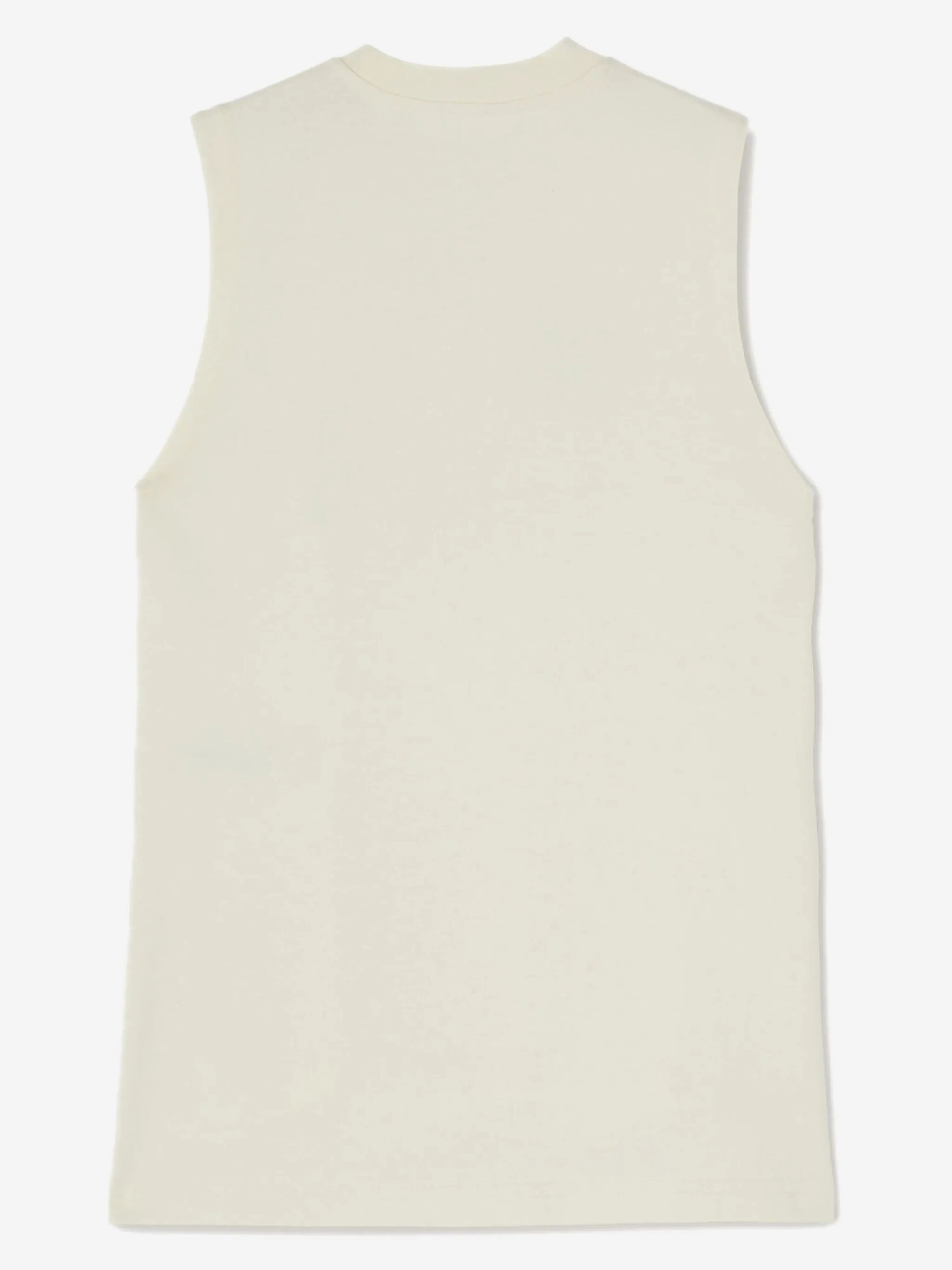 Girls Bear Angel Tank Dress in Ivory