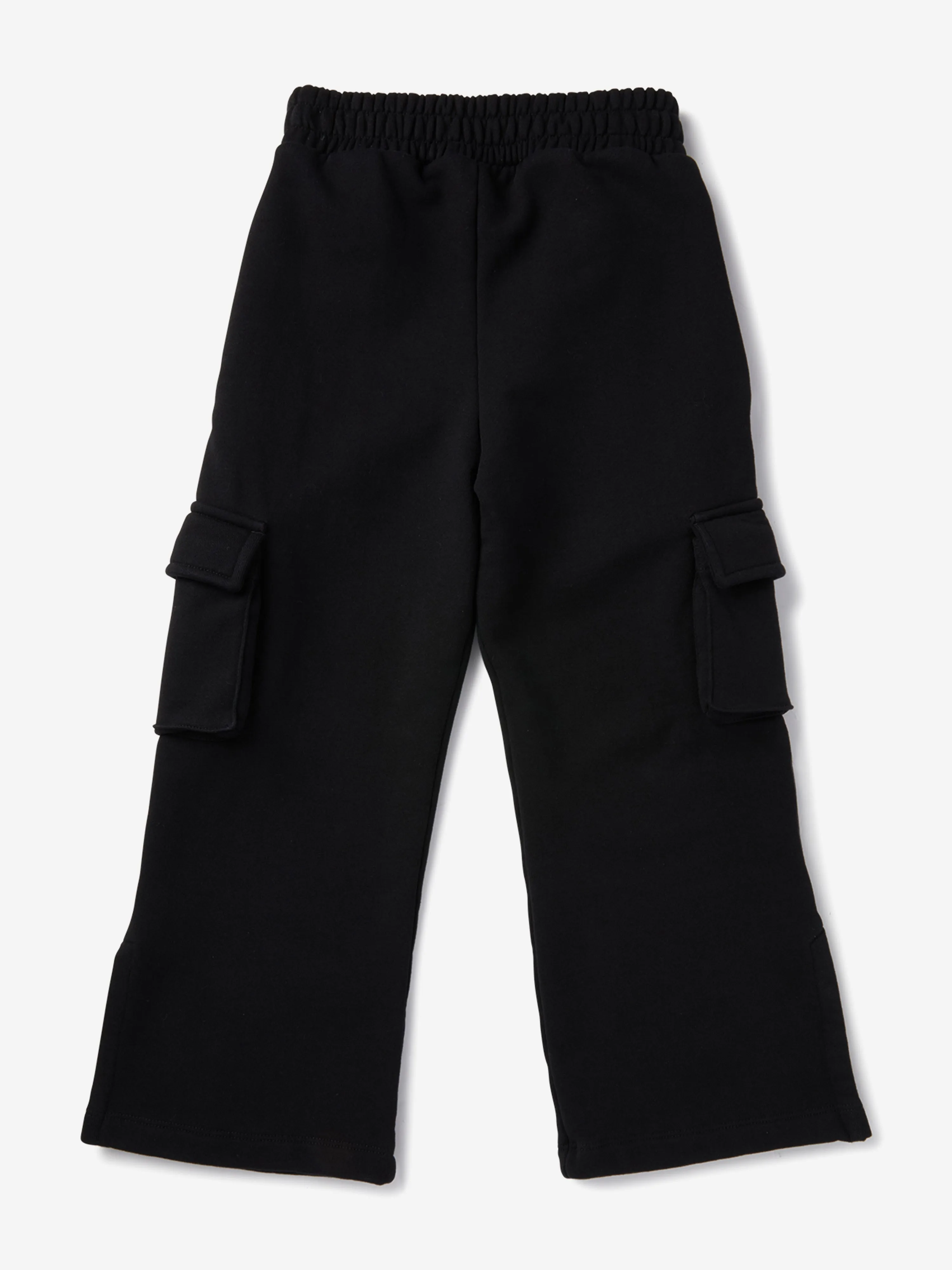 Girls Bookish Cargo Sweatpants in Black
