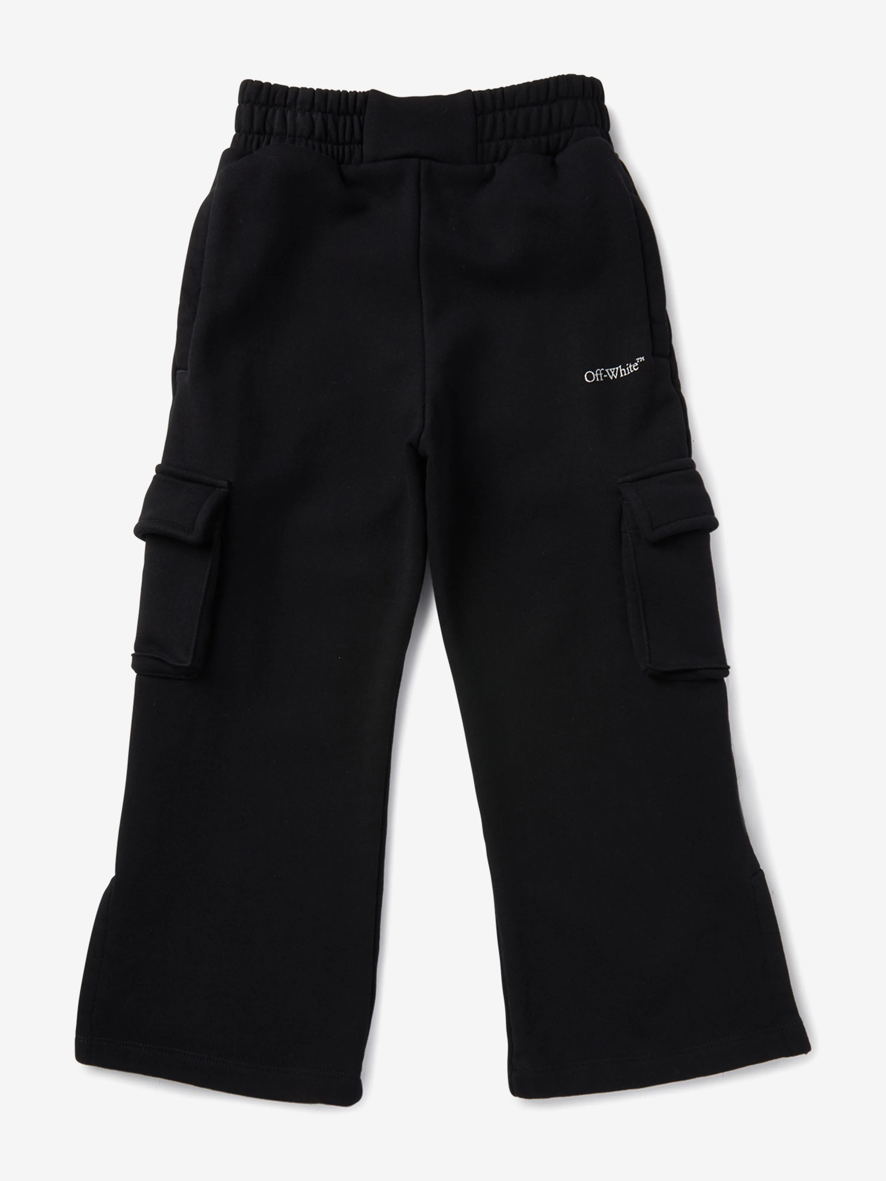 Girls Bookish Cargo Sweatpants in Black
