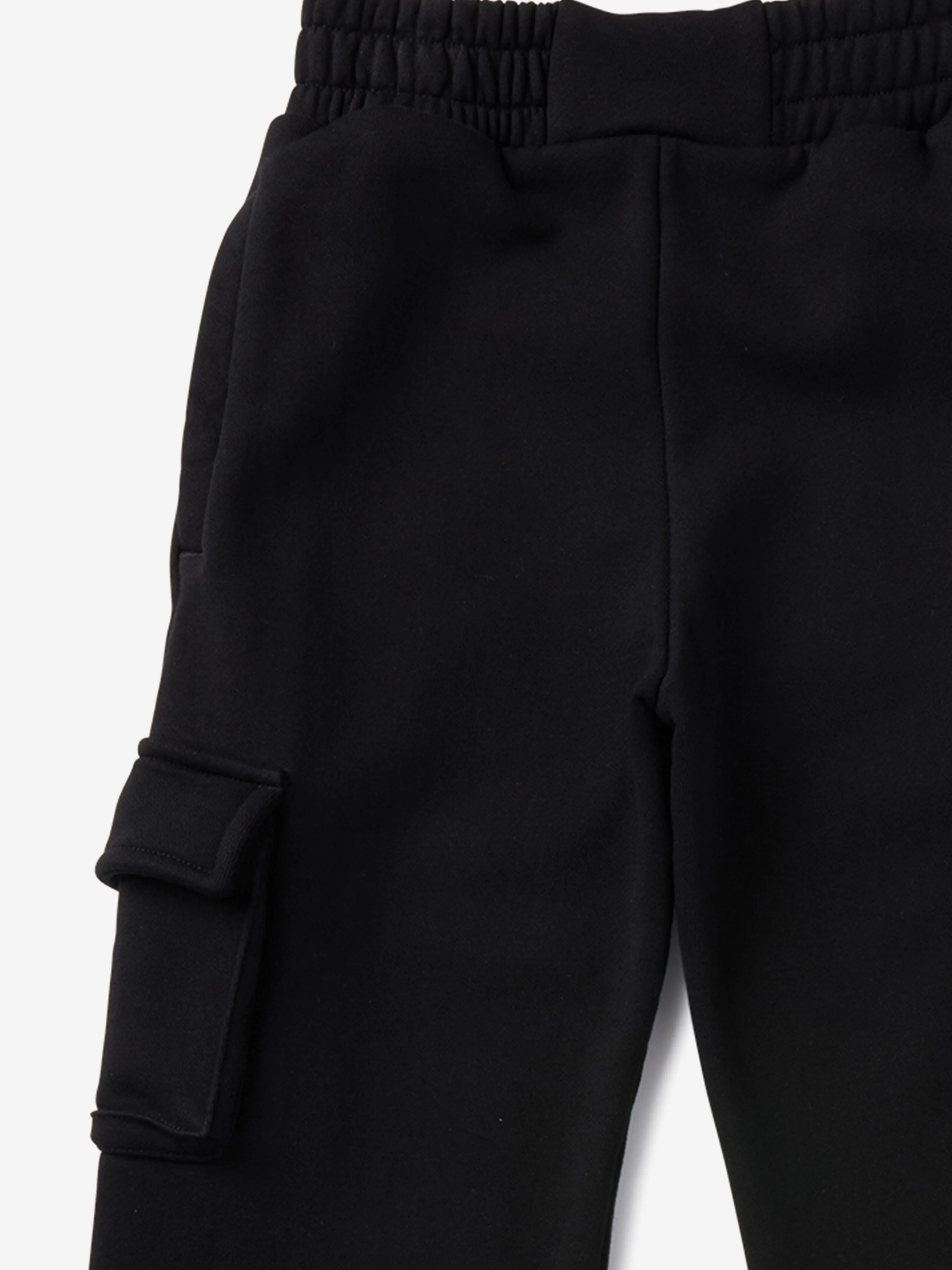 Girls Bookish Cargo Sweatpants in Black