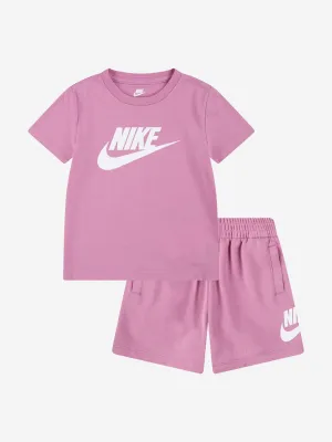 Girls Club T-Shirt and Shorts Set in Pink