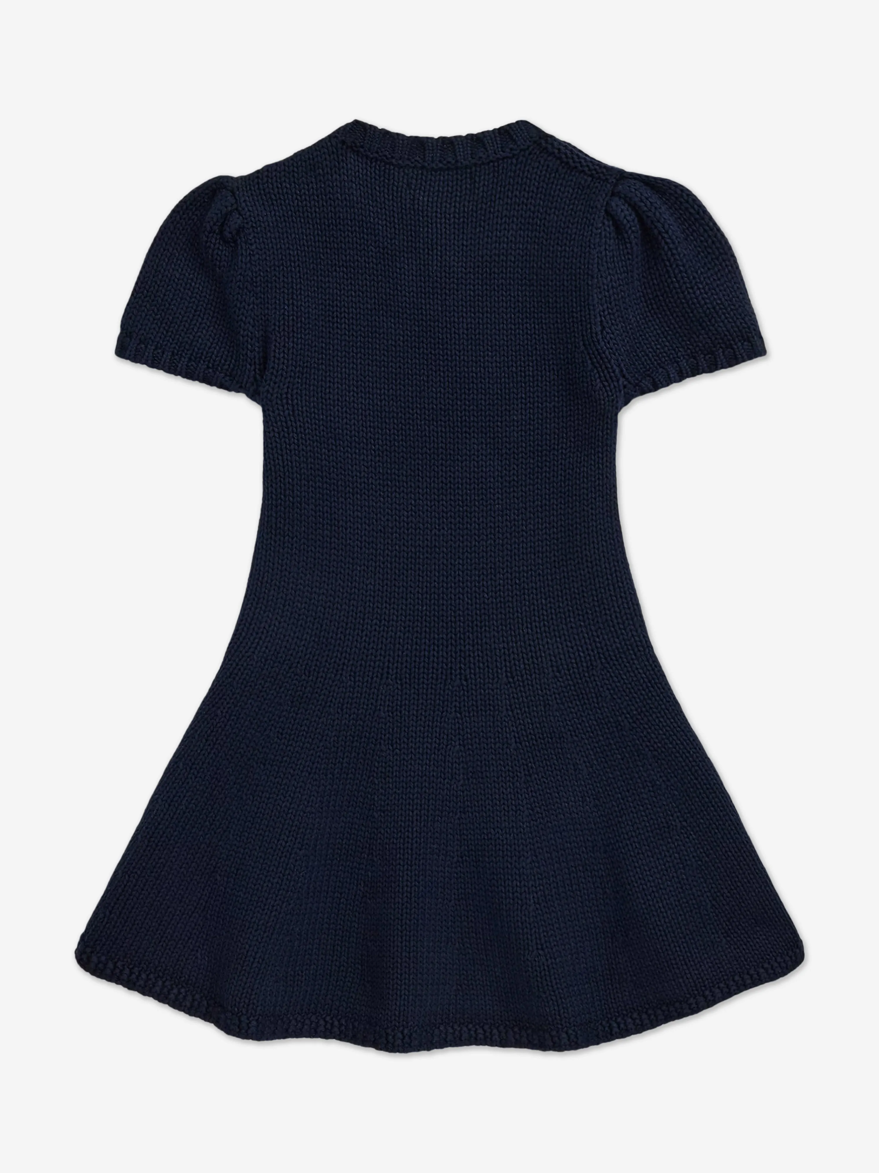 Girls Cotton Flag Dress in Navy