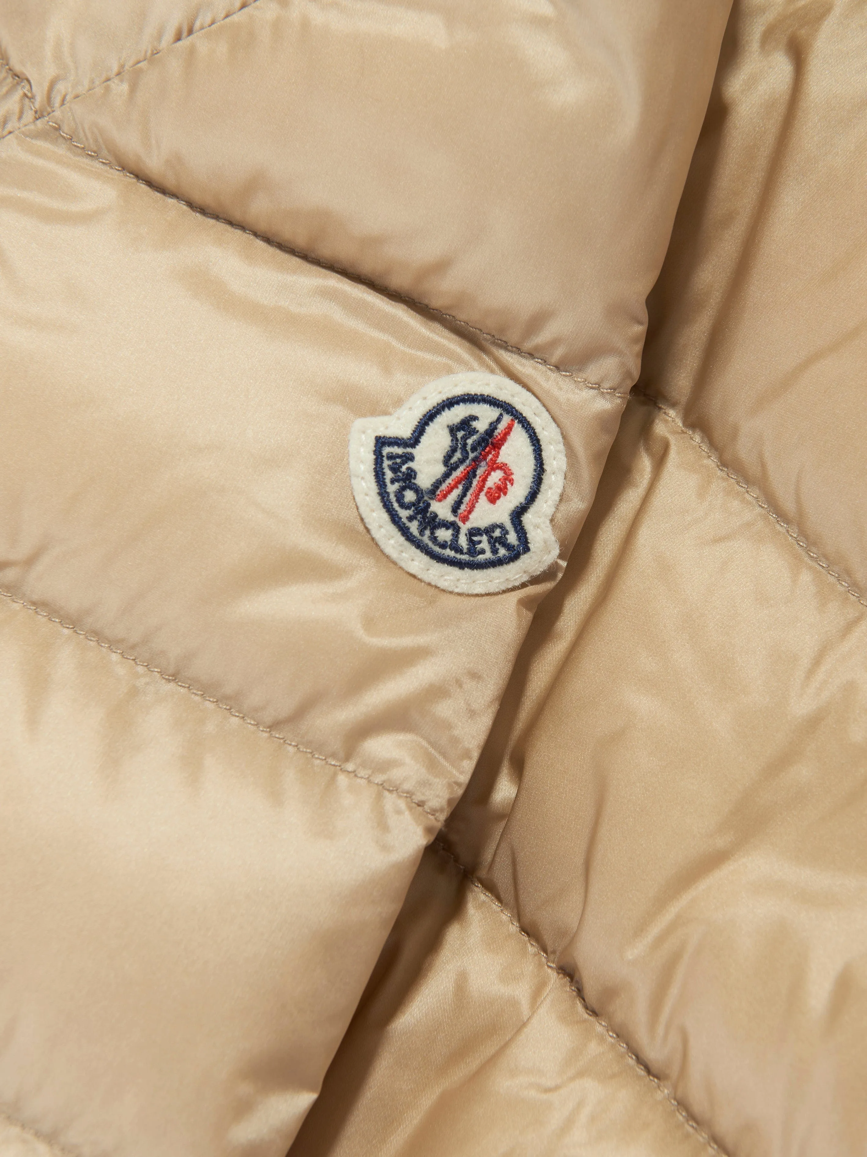 Girls Down Padded Argenno Short Parka in Beige