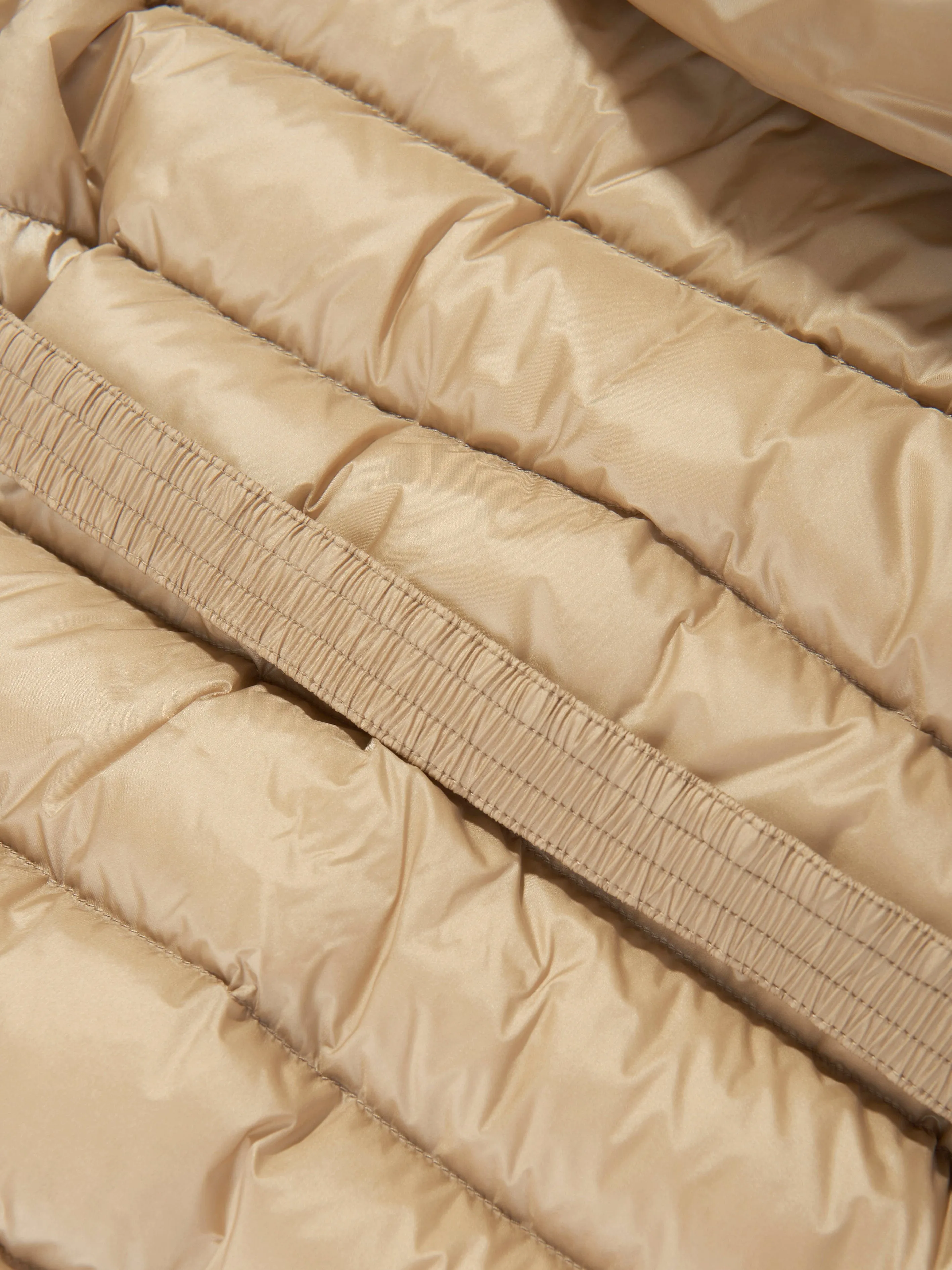 Girls Down Padded Argenno Short Parka in Beige