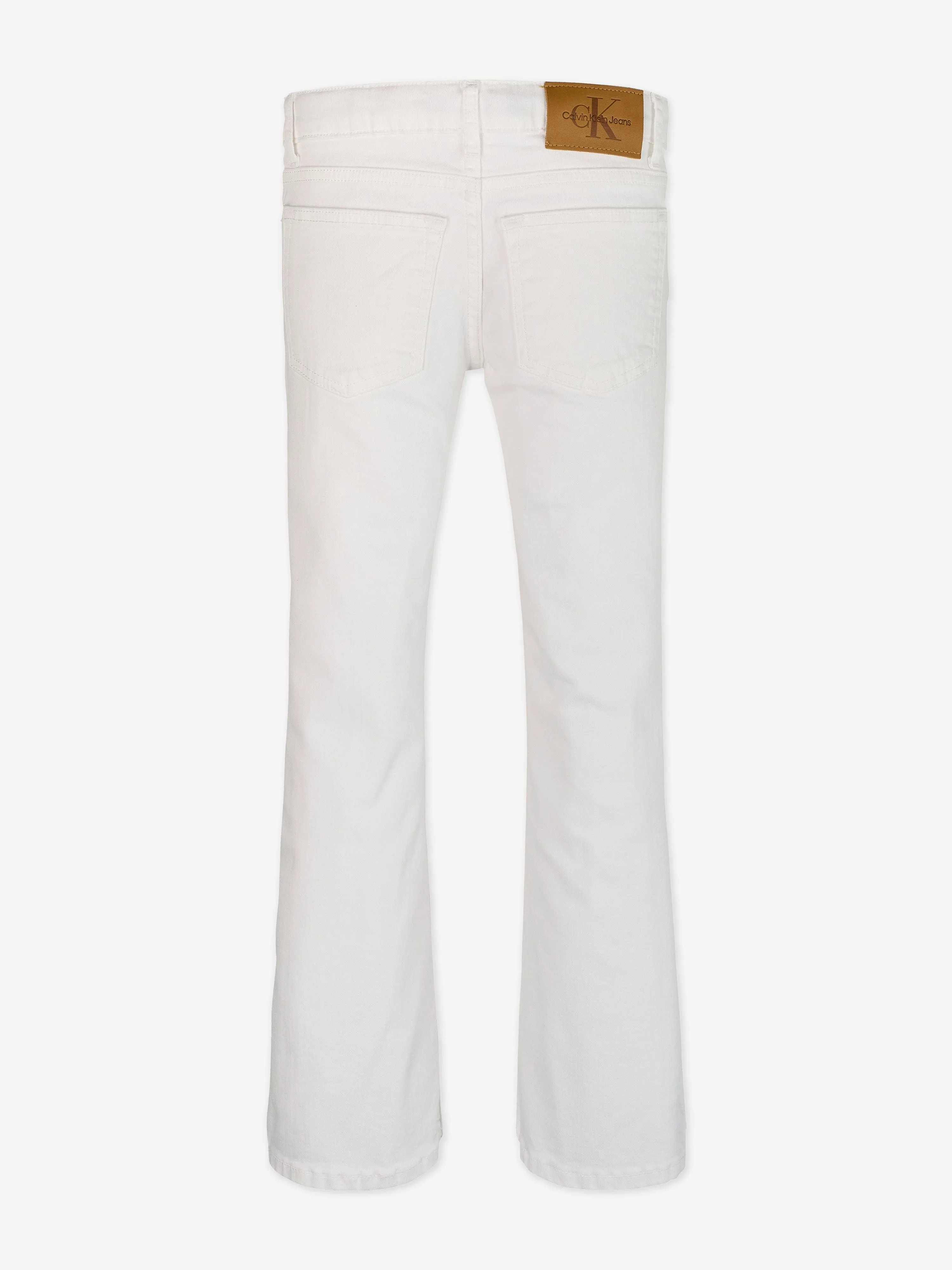 Girls Flared Jeans in White