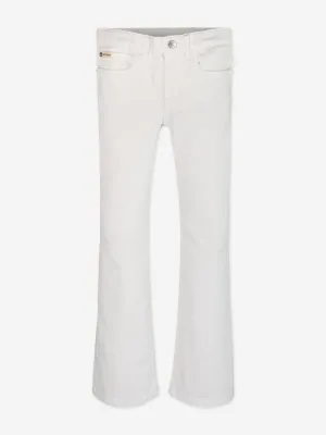 Girls Flared Jeans in White