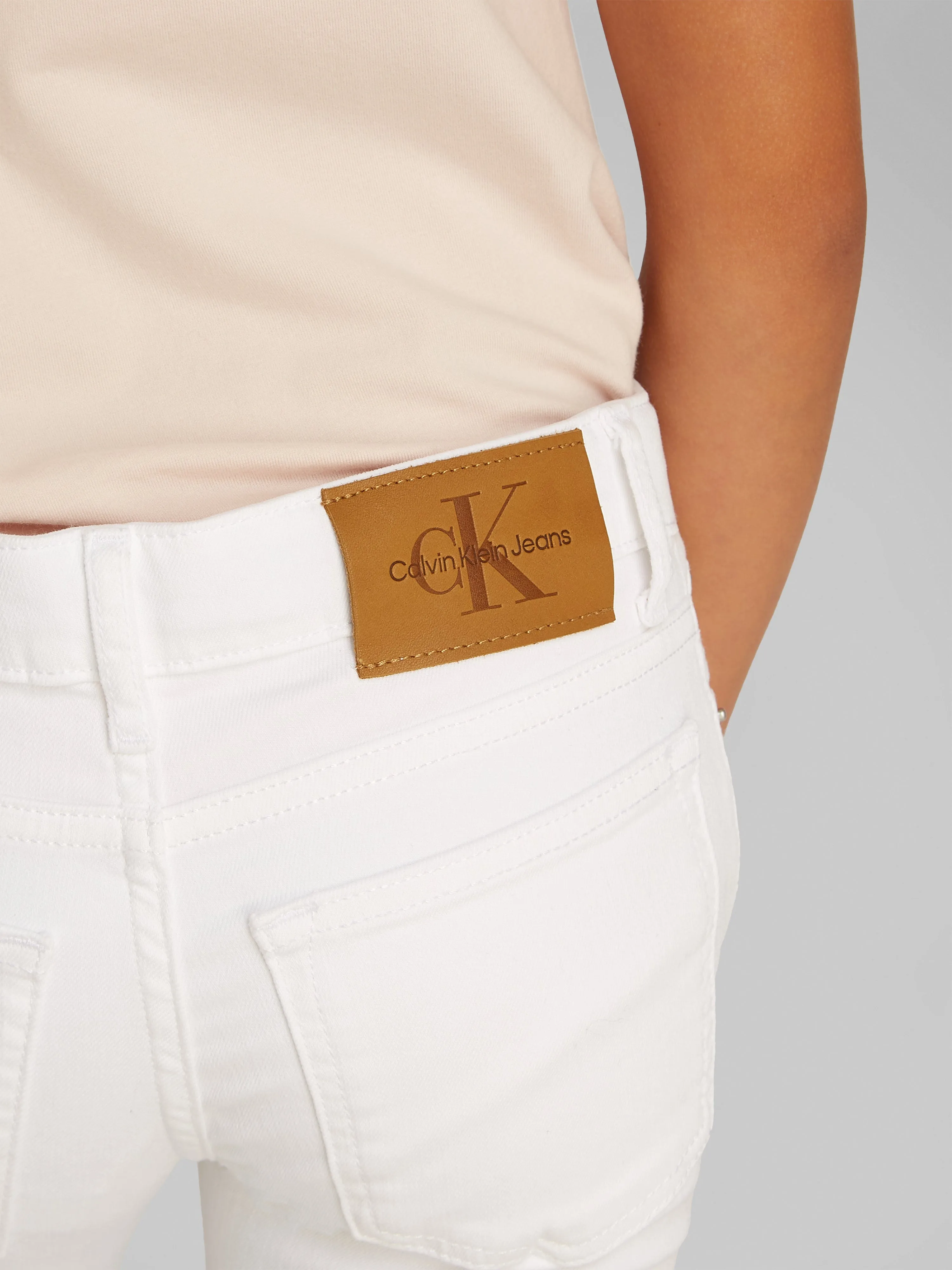 Girls Flared Jeans in White