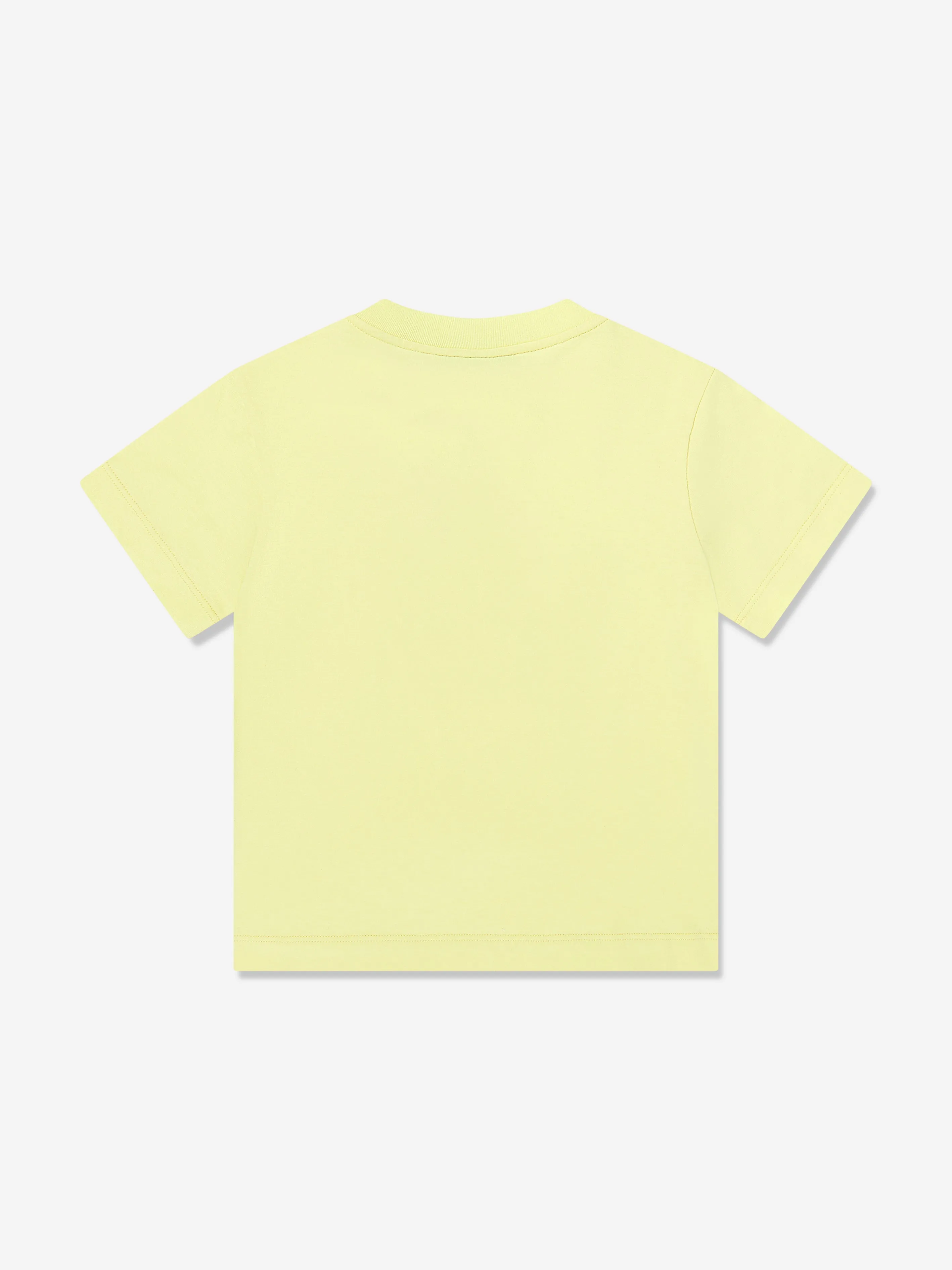 Girls Flower Embroidered T-Shirt in Yellow