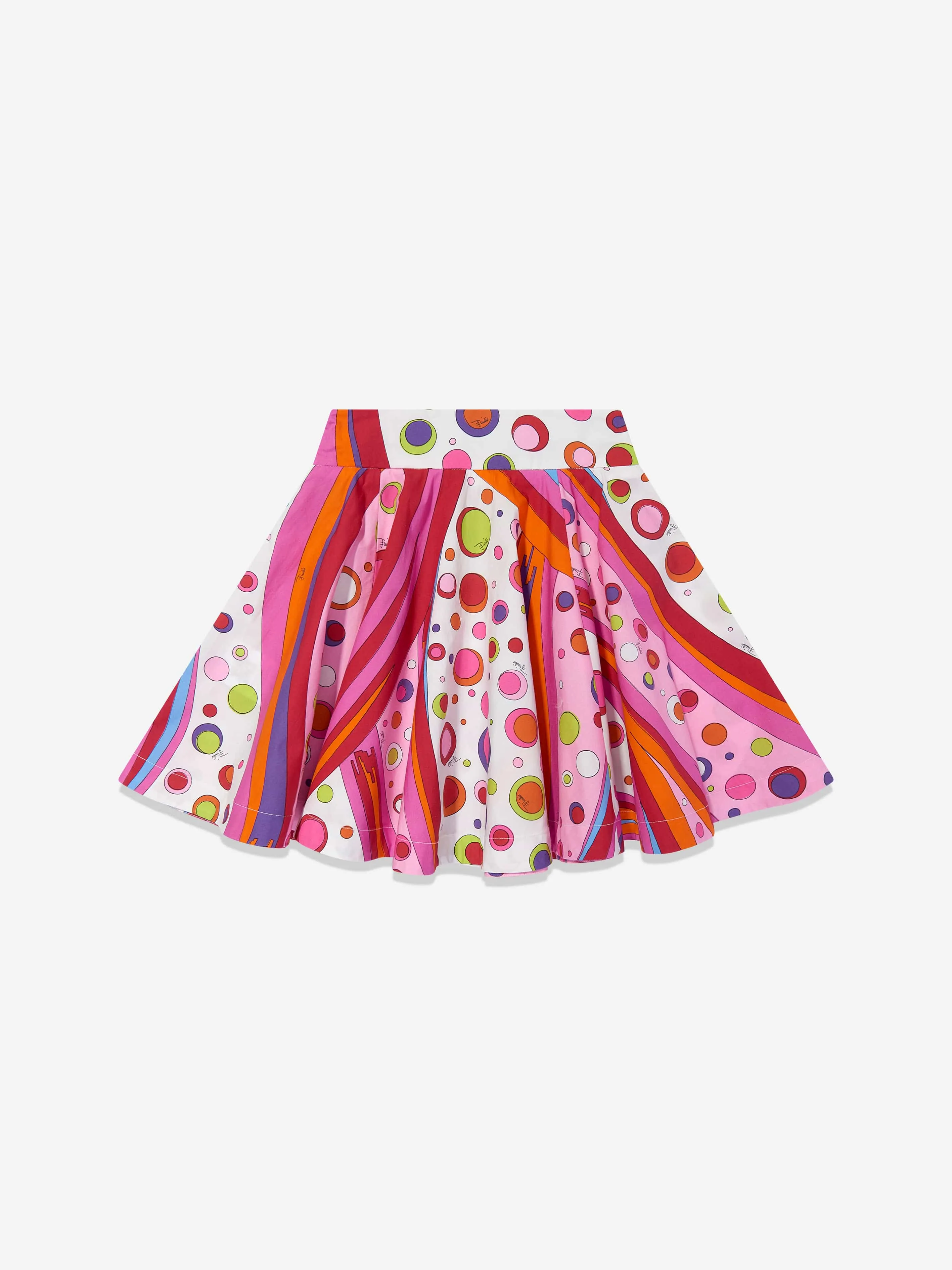 Girls Fontane Print Skirt in Red