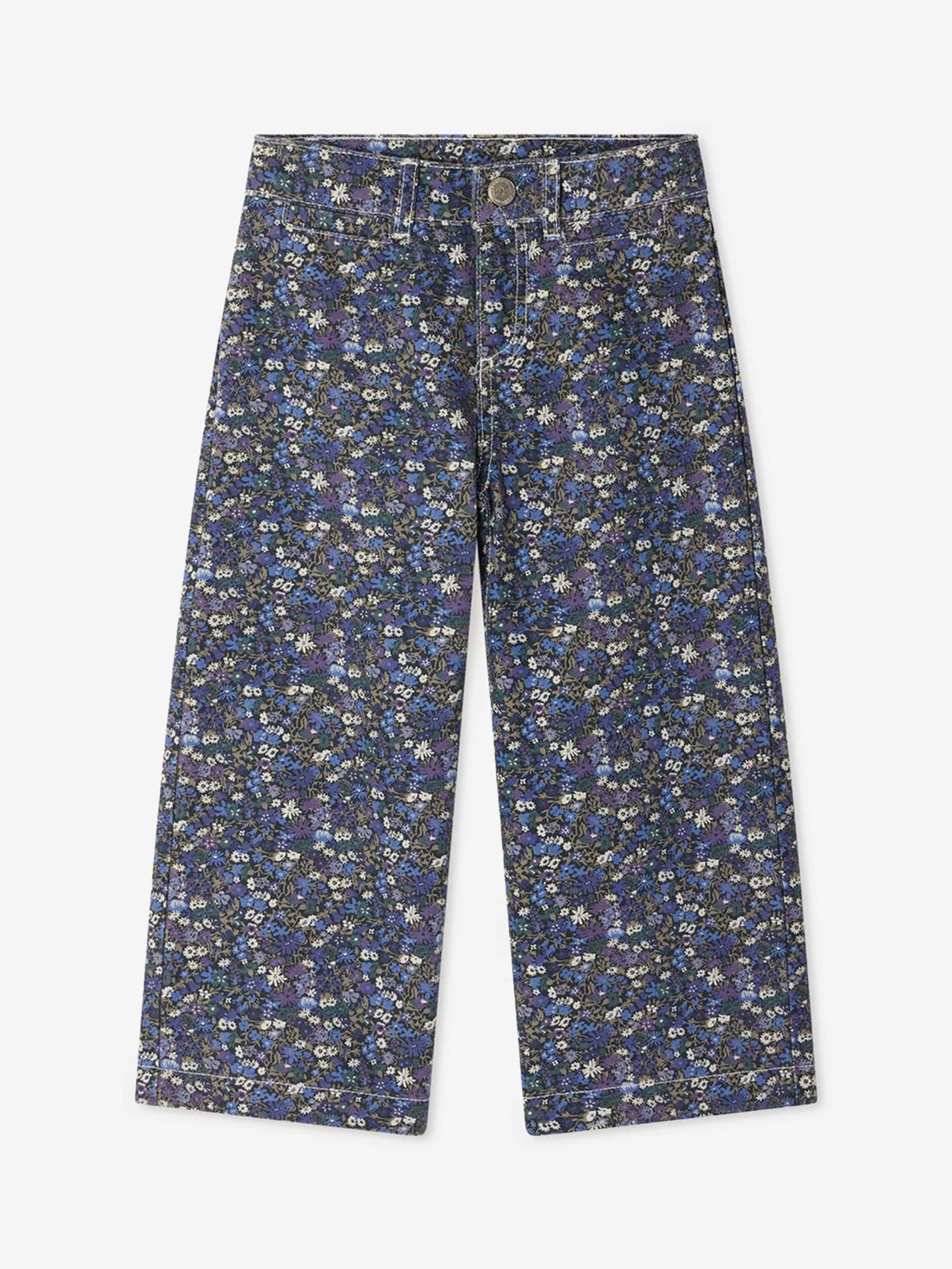 Girls Gersande Wide Leg Jeans in Blue