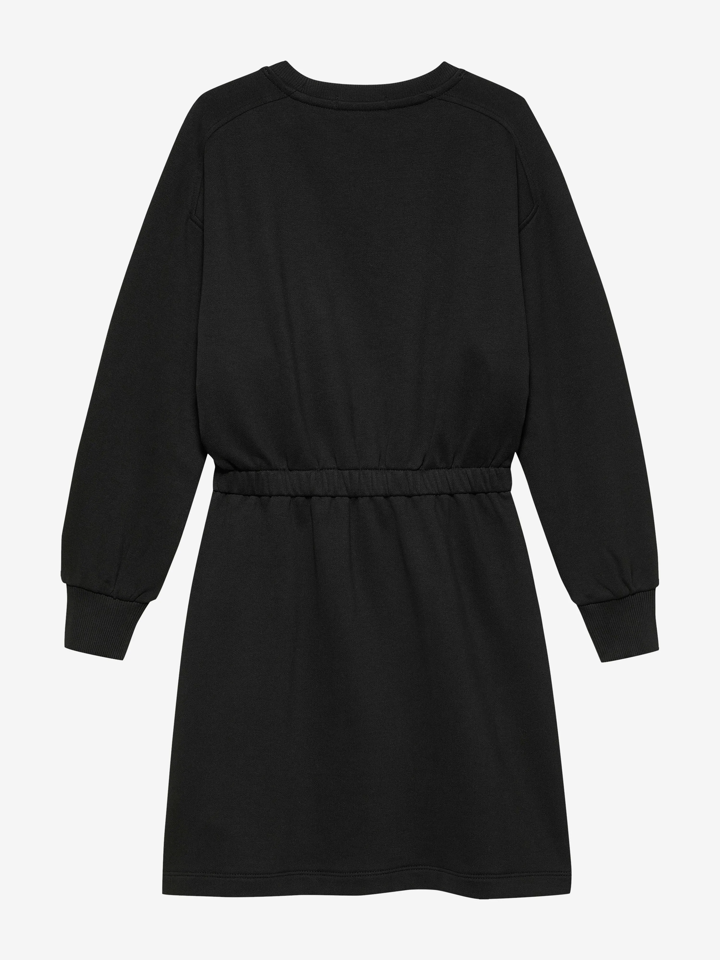 Girls Glitter Monologo Sweater Dress in Black