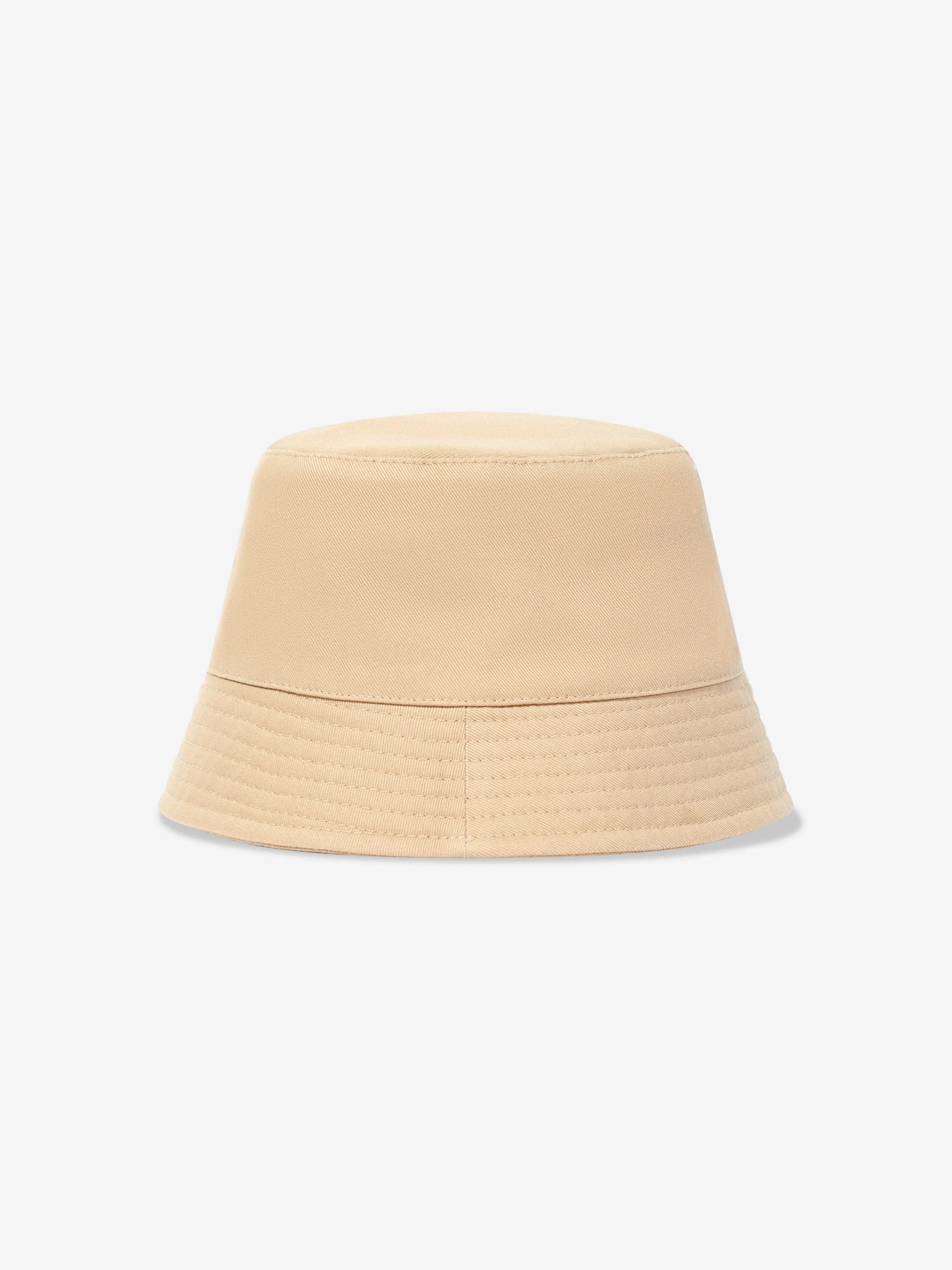 Girls Logo Bucket Hat in Beige