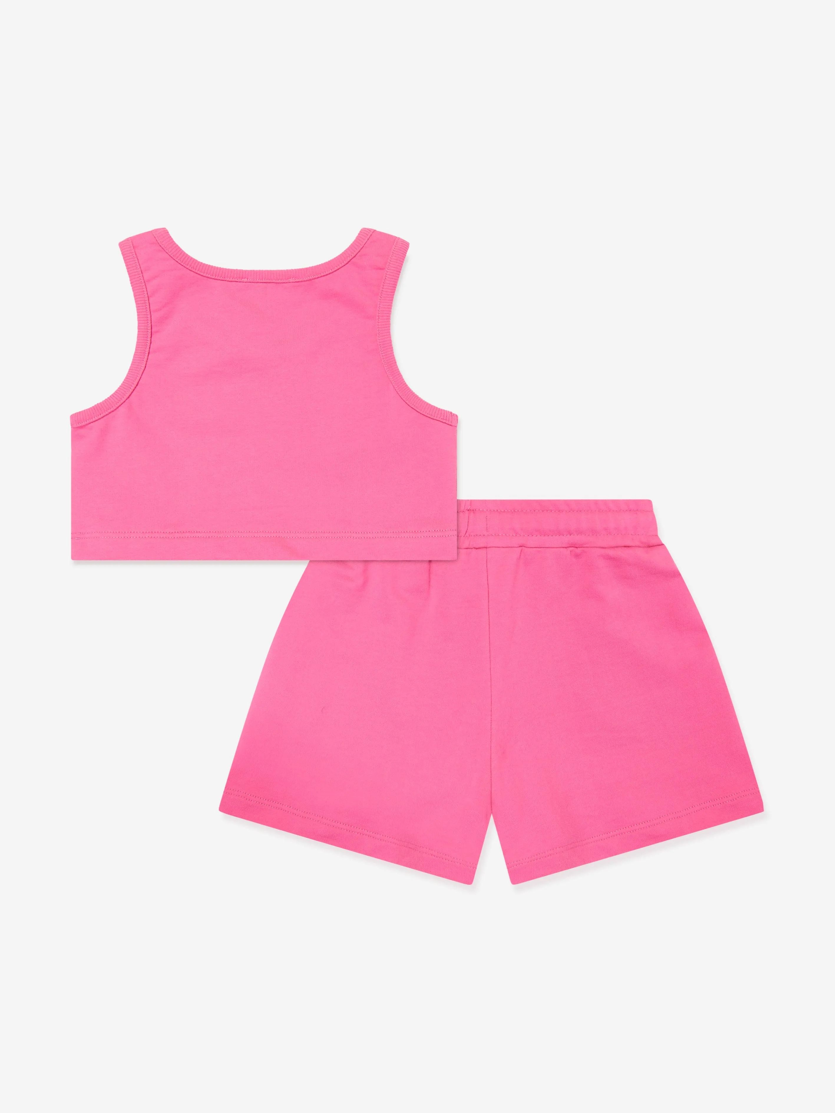 Girls Logo Top and Shorts Set in Pink