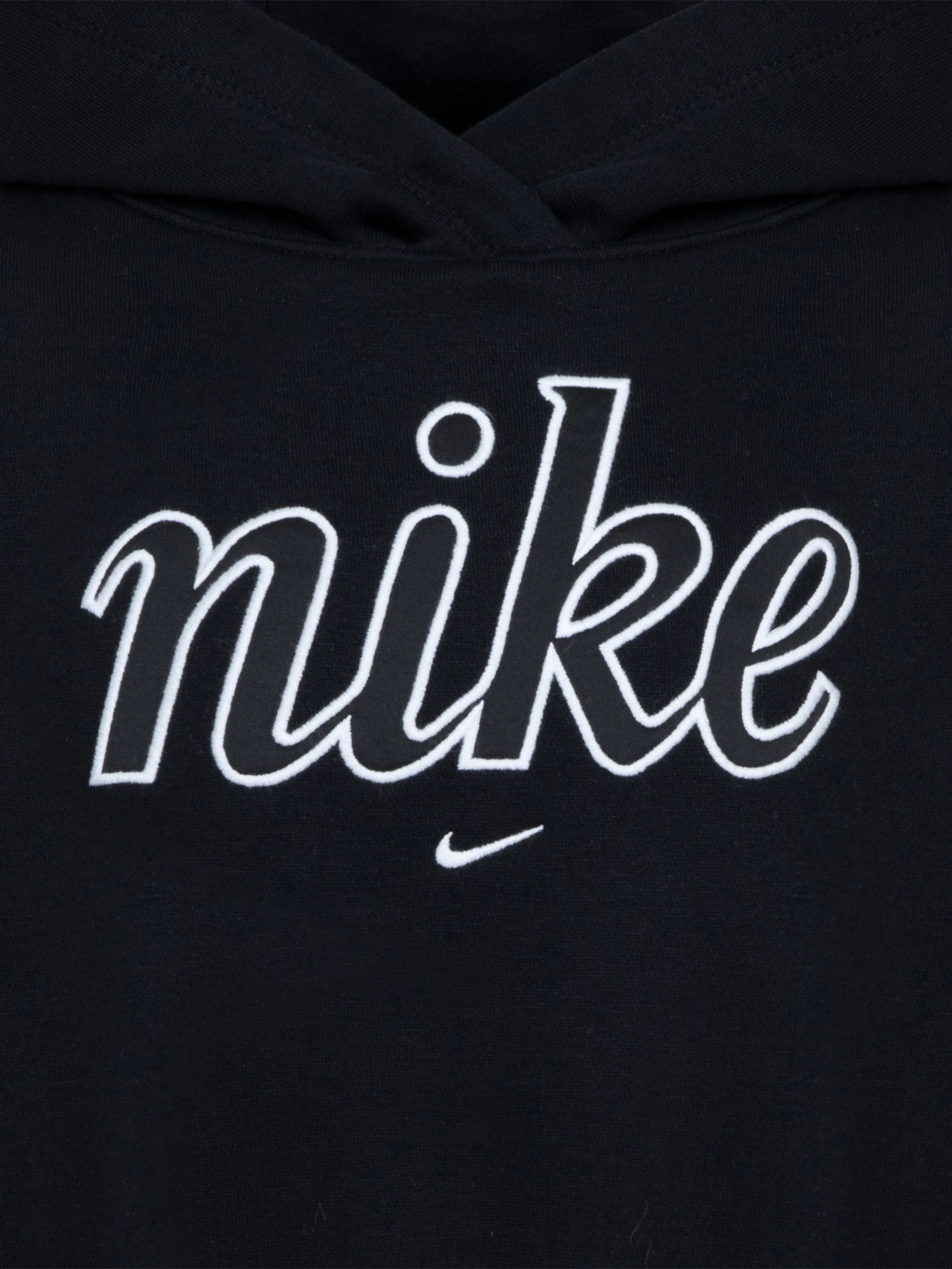 Girls NSW Club Fleece Boxy Hoodie in Black
