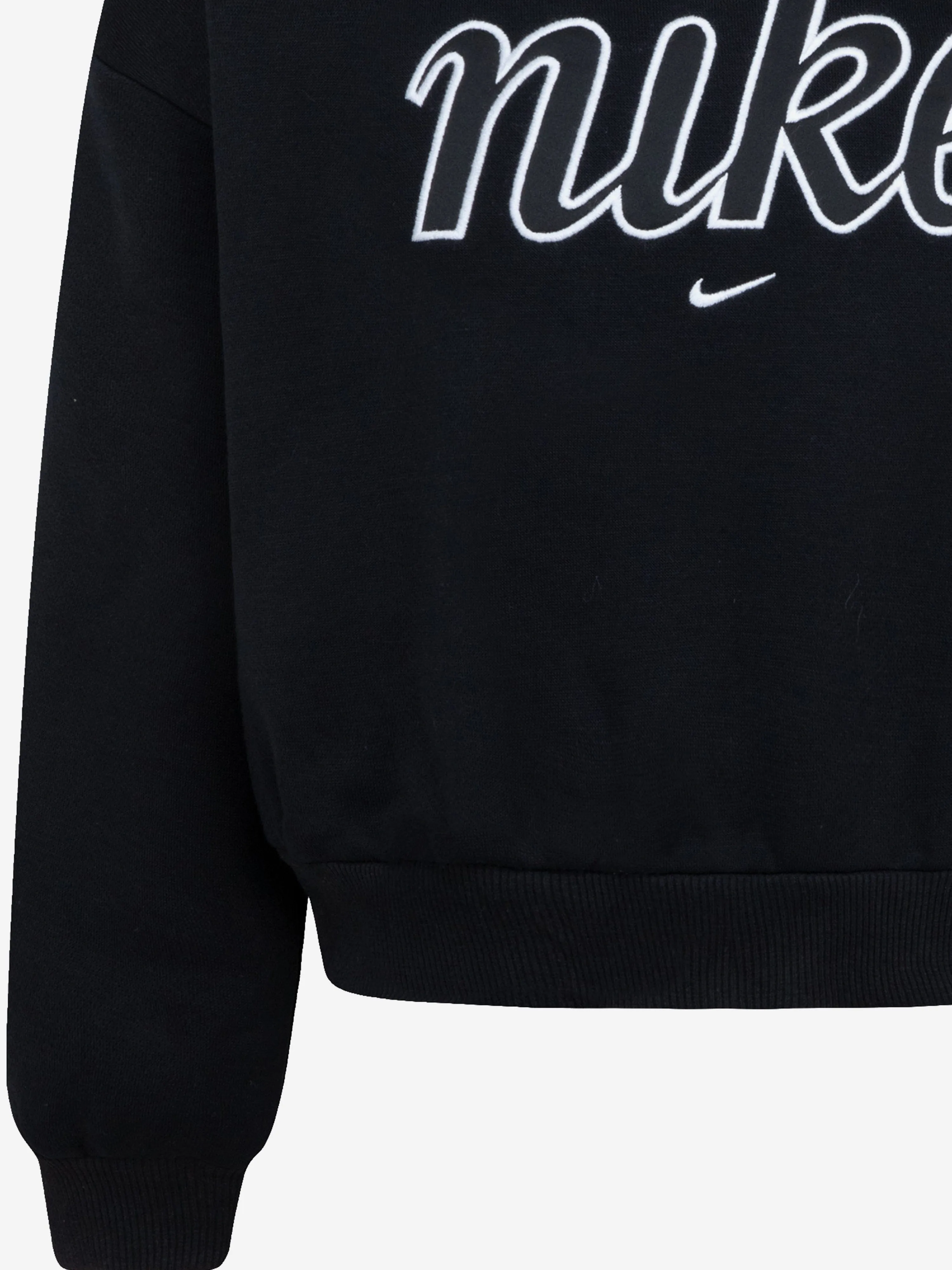 Girls NSW Club Fleece Boxy Hoodie in Black