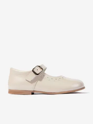 Girls Patent Leather Mary Jane Shoes in Ivory