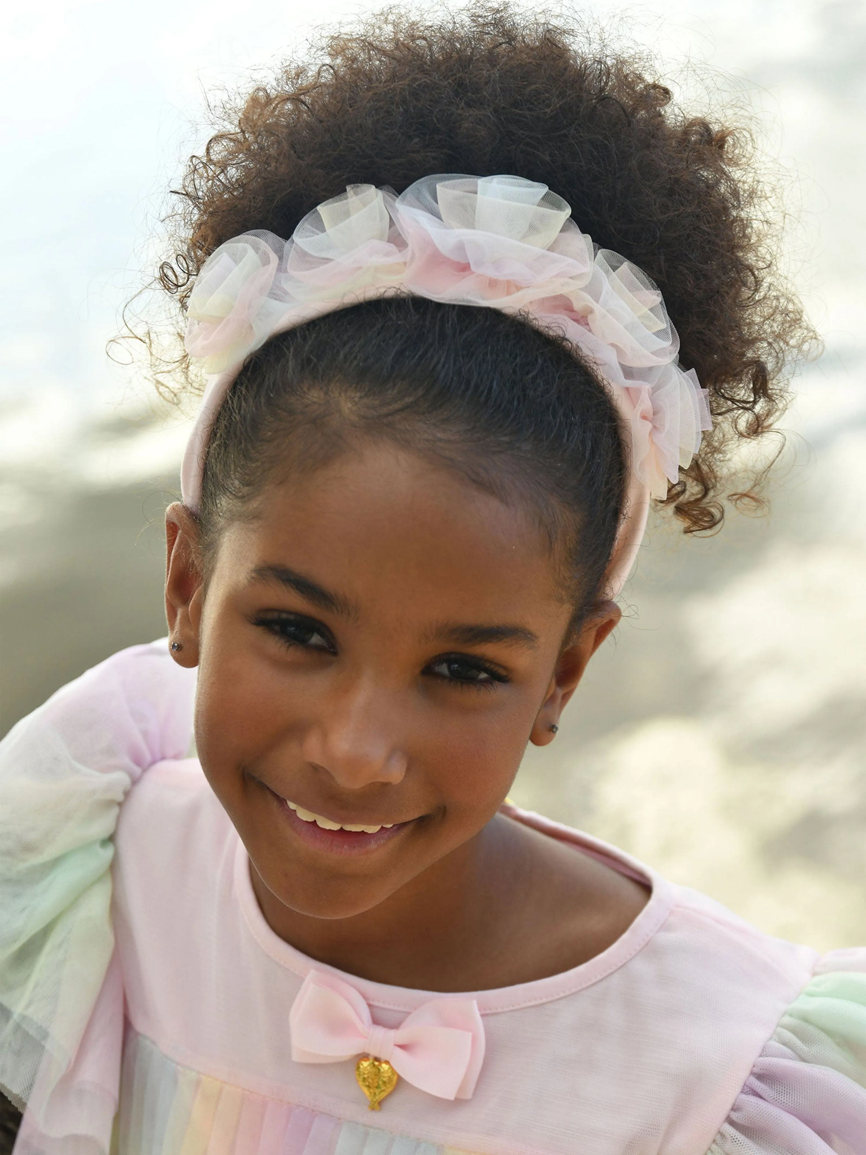 Girls Rosie Tulle Alice Band in Multicolour