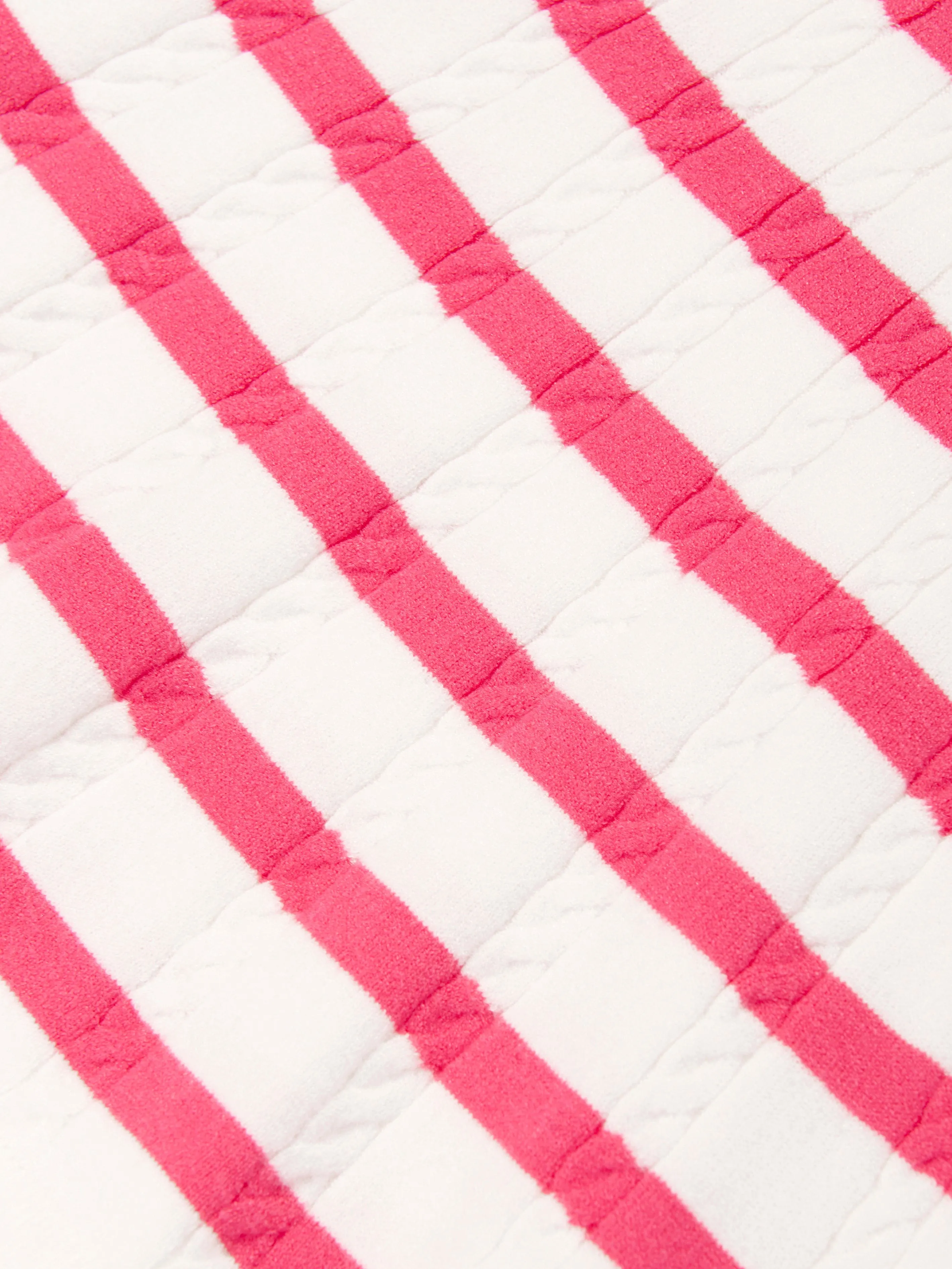 Girls Striped Polo Dress in Pink