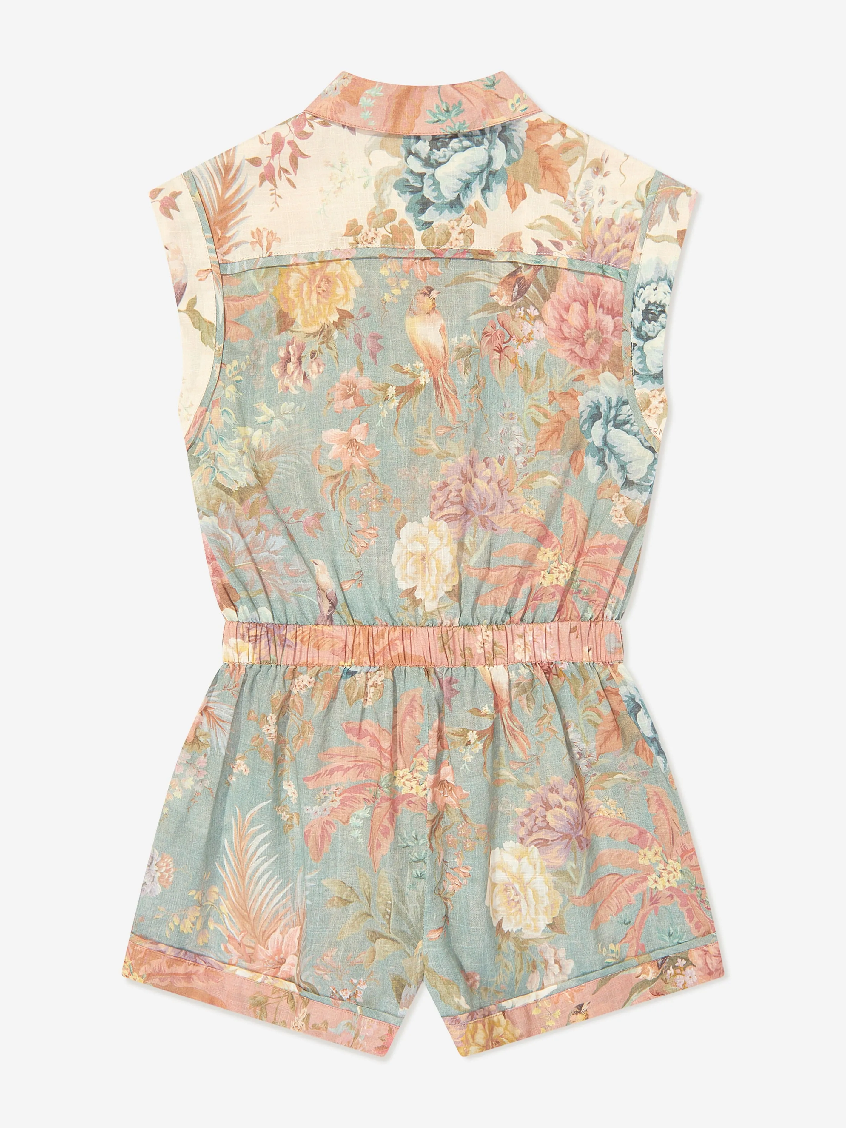 Girls Tallow Pocket Playsuit in Multicolour