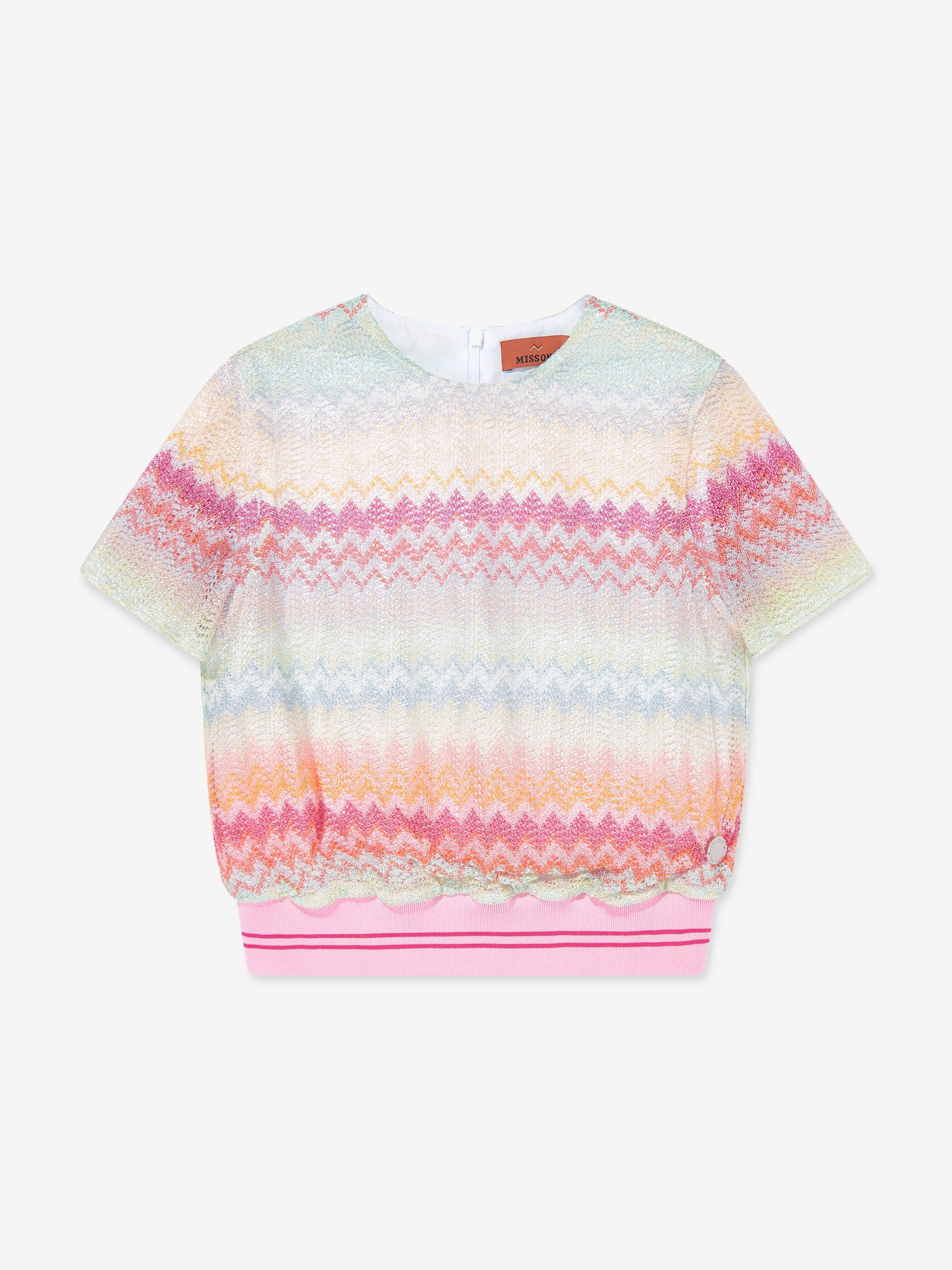 Girls Zigzag Top in Multicolour