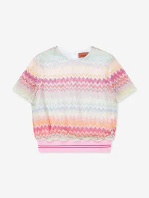 Girls Zigzag Top in Multicolour