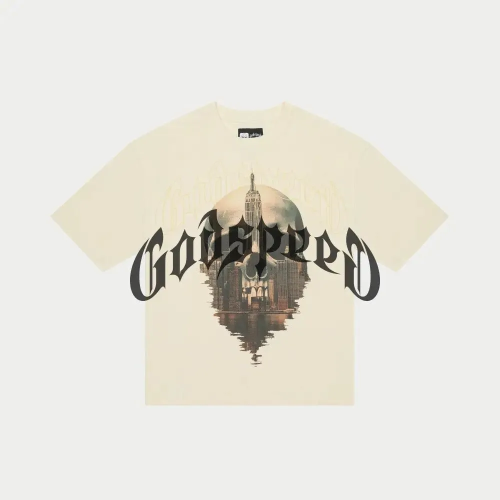 Godspeed Skyline Tee - BONE WASH