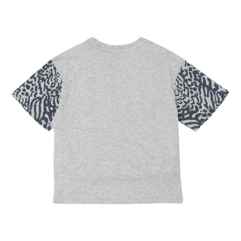 Gray Tiger Print T-Shirt