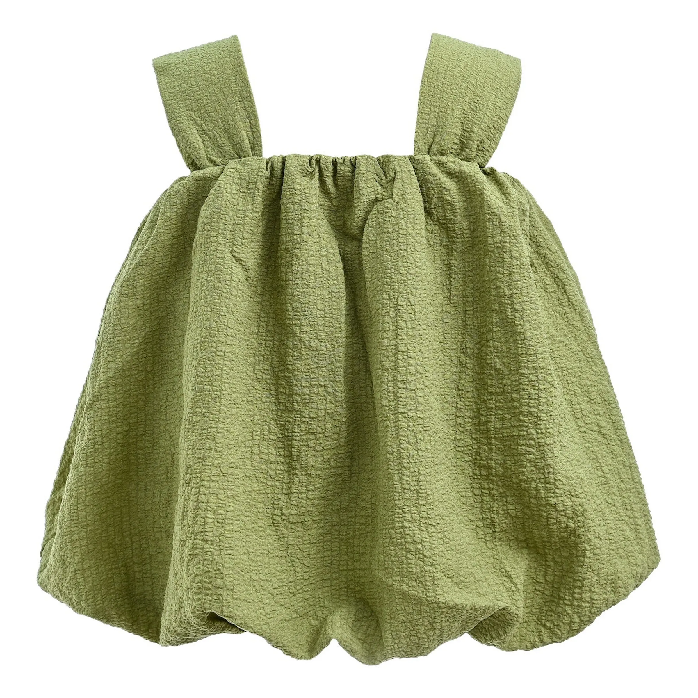 Green Pleated Summer Outfit