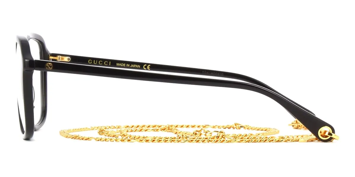 Gucci GG1078O 001 with Detachable Chain