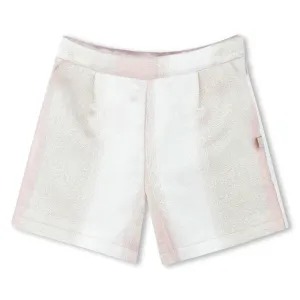 Ivory Faded-Effect Multicolored Shorts