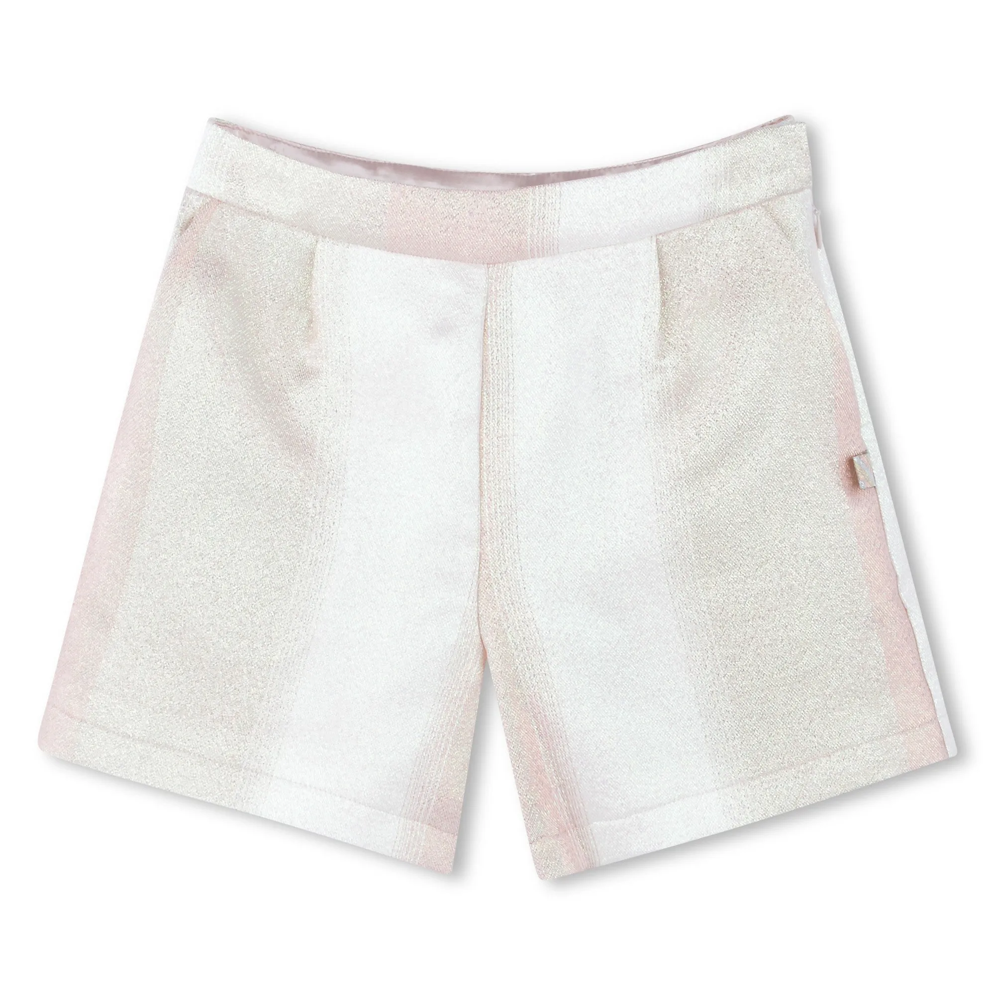 Ivory Faded-Effect Multicolored Shorts