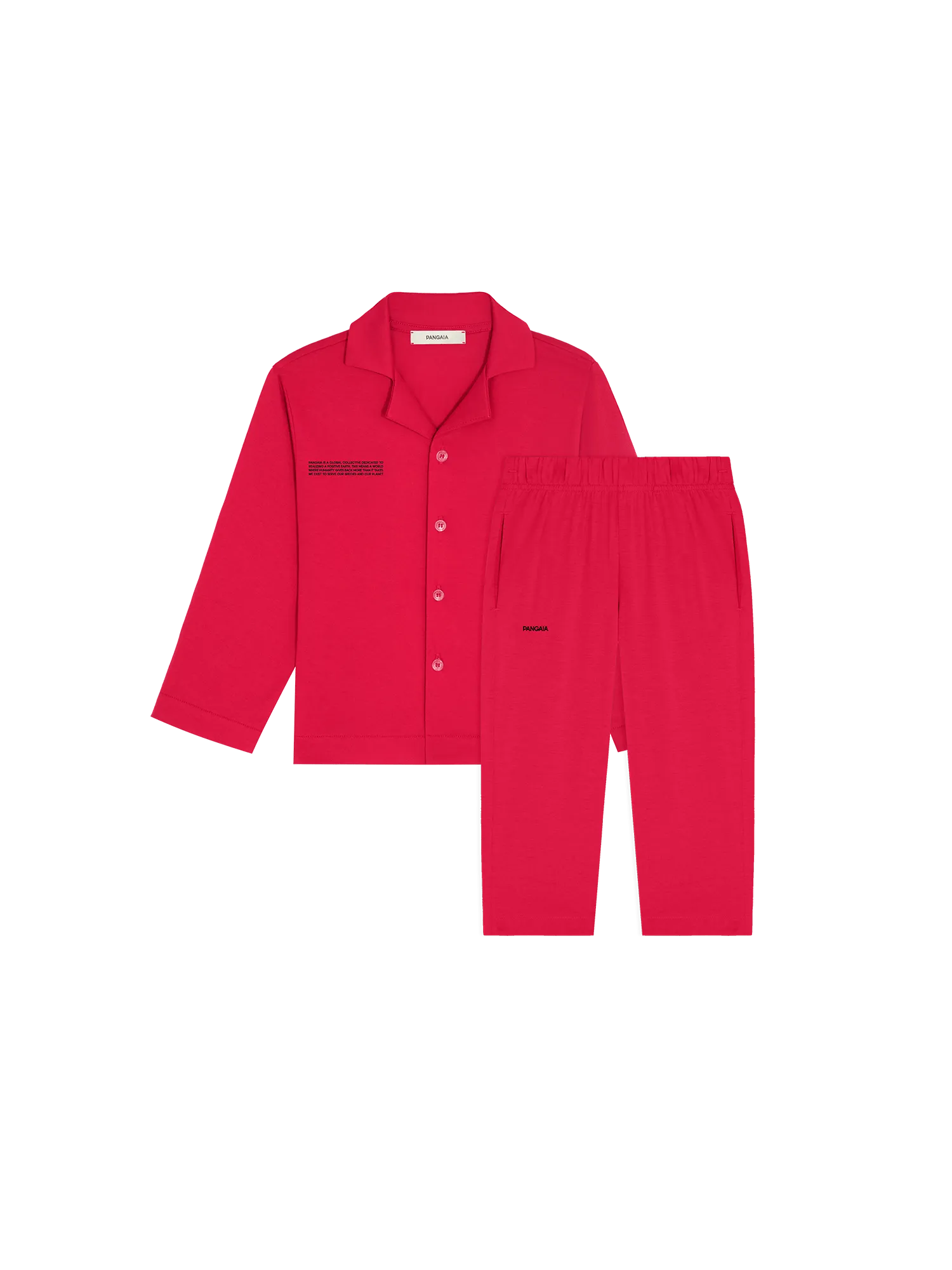 Kids' 365 Lightweight Long Playwear Set —goji red