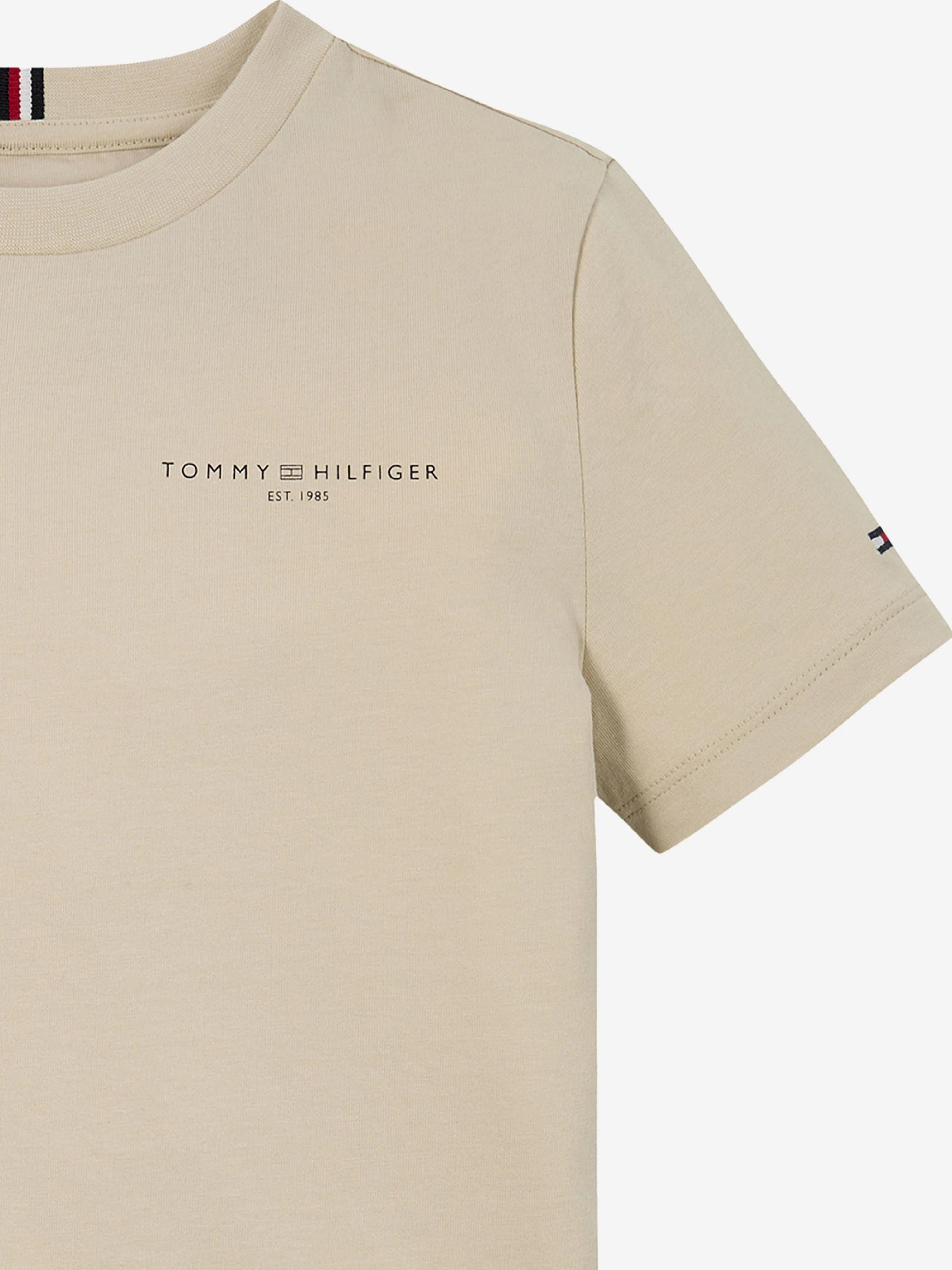 Kids Mini Corp Logo T-Shirt in Beige