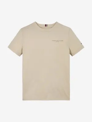 Kids Mini Corp Logo T-Shirt in Beige