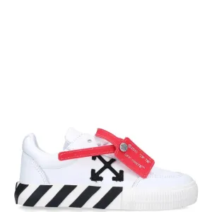 Kids Off-White Leather Vulcanised Trainers