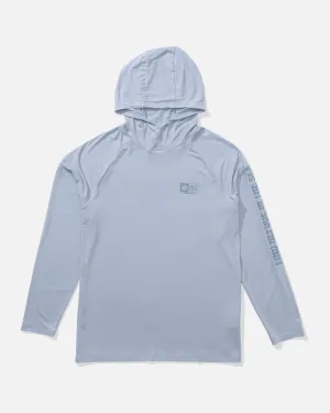 Mariner Hood Tech Tee - Blue Fog