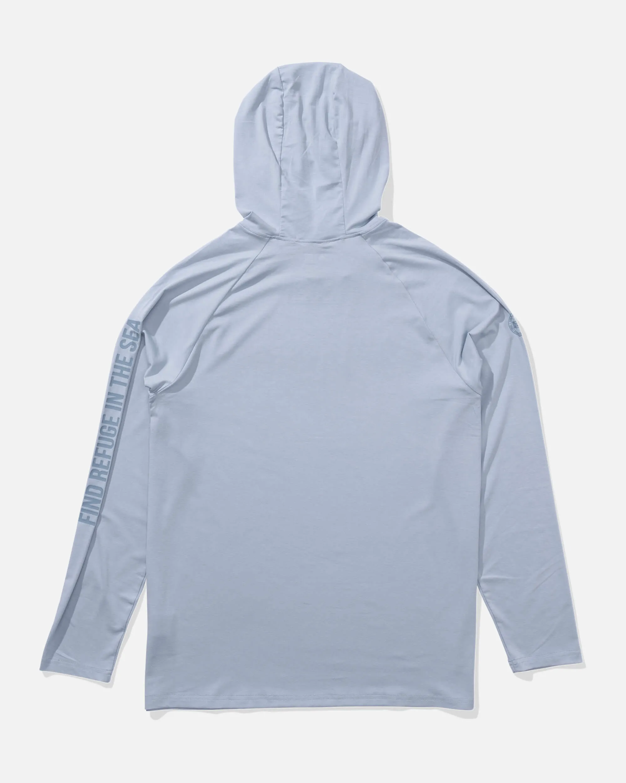 Mariner Hood Tech Tee - Blue Fog