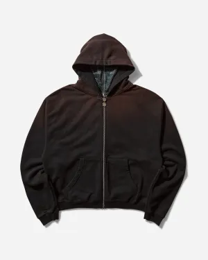 Men's Camo Face Full Zip Hoodie Black