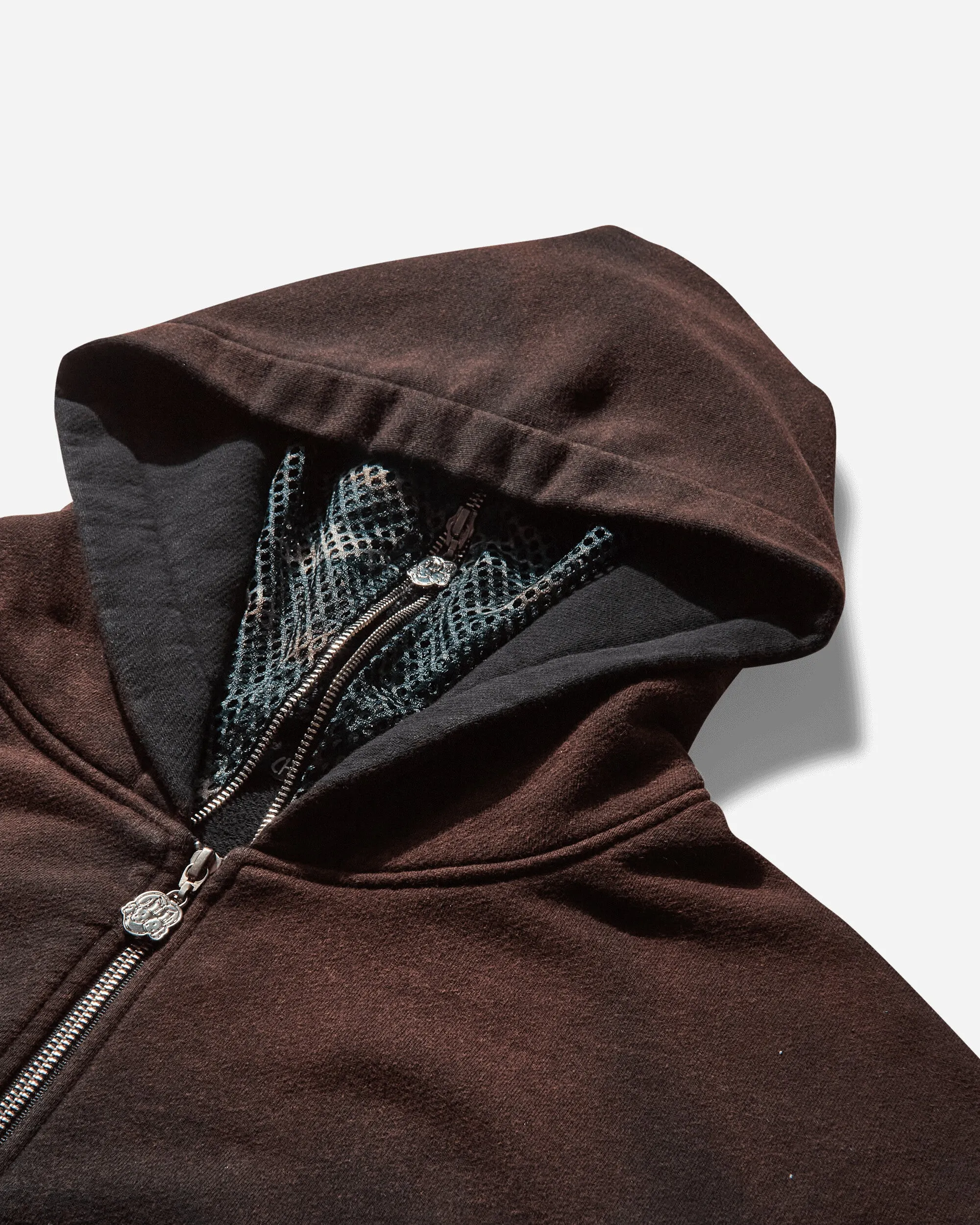 Men's Camo Face Full Zip Hoodie Black
