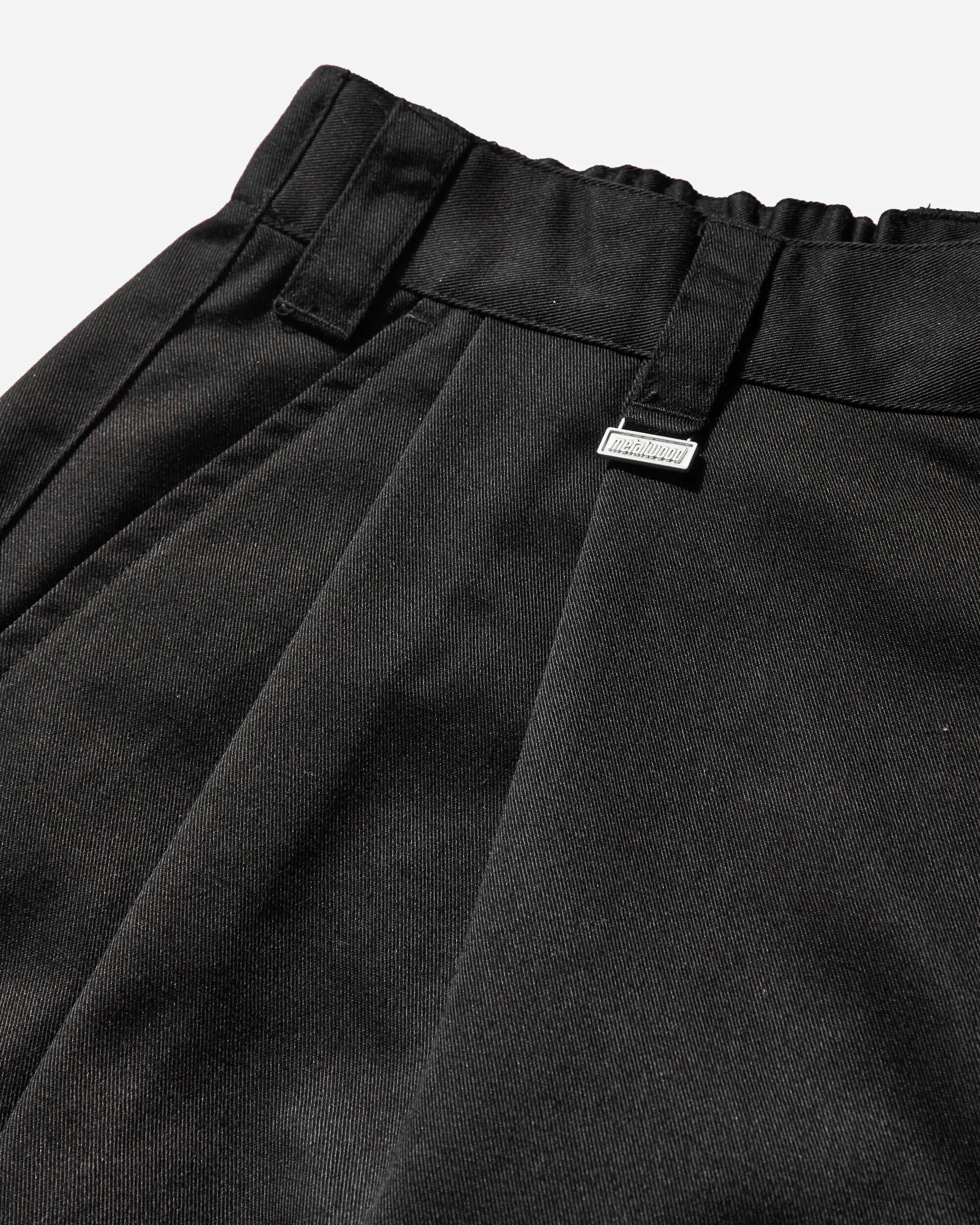 Men's Elastic Waist Baggy Pants Black