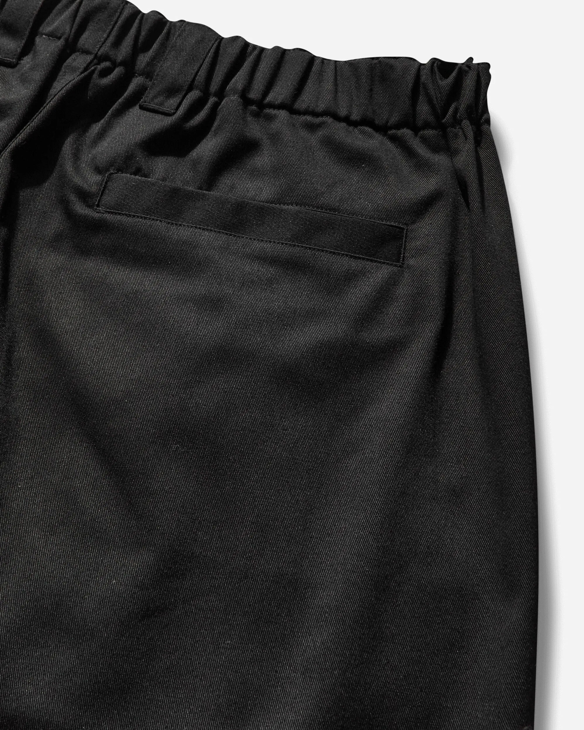 Men's Elastic Waist Baggy Pants Black