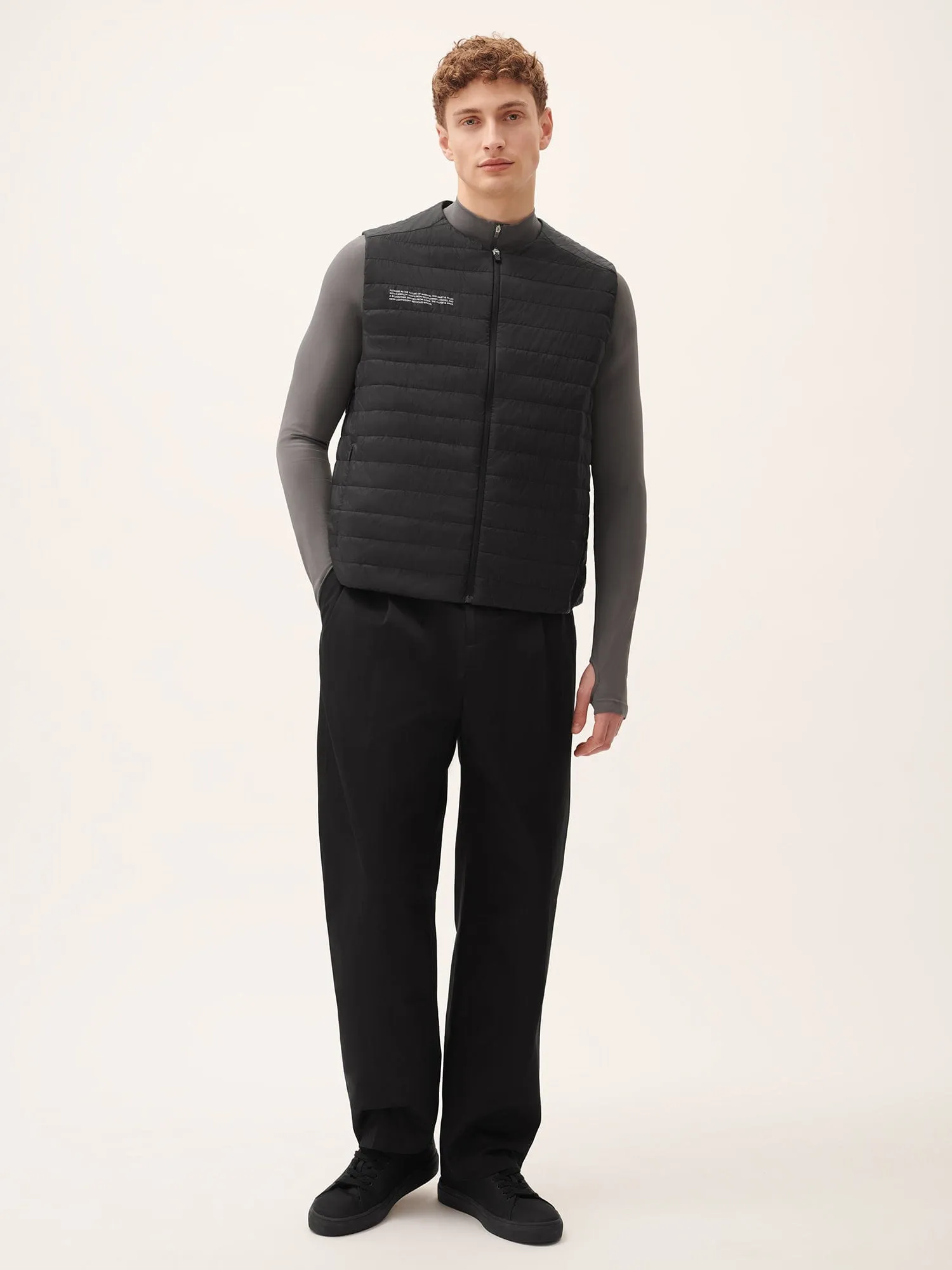 Mens Flower-Warmth Lite Gilet—Black