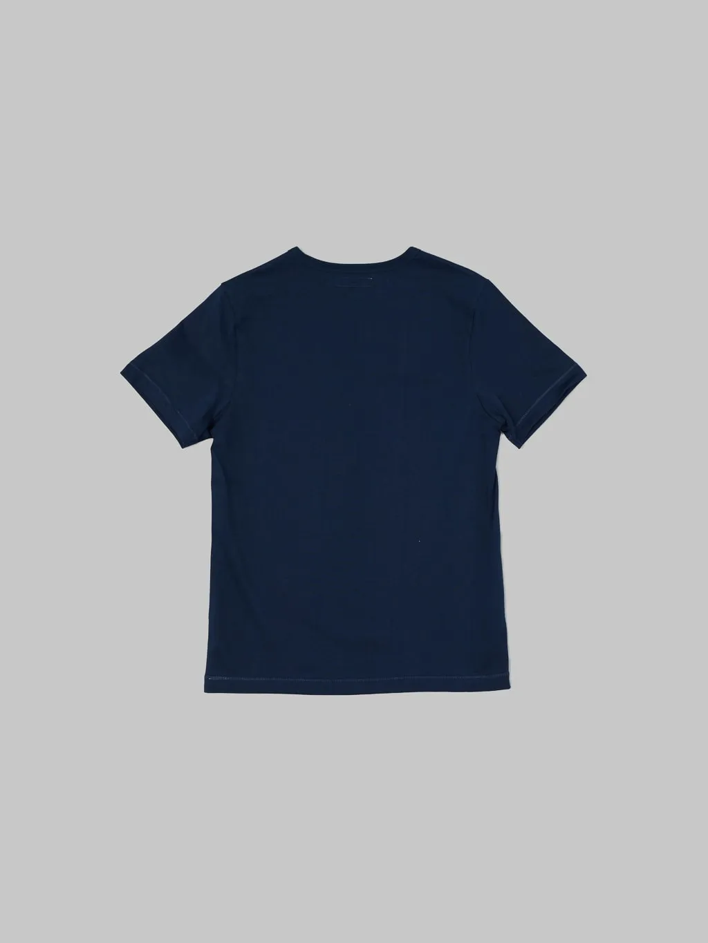 Merz b. Schwanen 215 2-Thread Heavyweight 7.2oz Crewneck Loopwheeled Classic Fit T-Shirt Ink Blue
