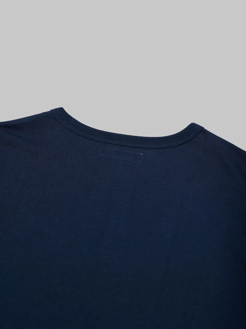 Merz b. Schwanen 215 2-Thread Heavyweight 7.2oz Crewneck Loopwheeled Classic Fit T-Shirt Ink Blue