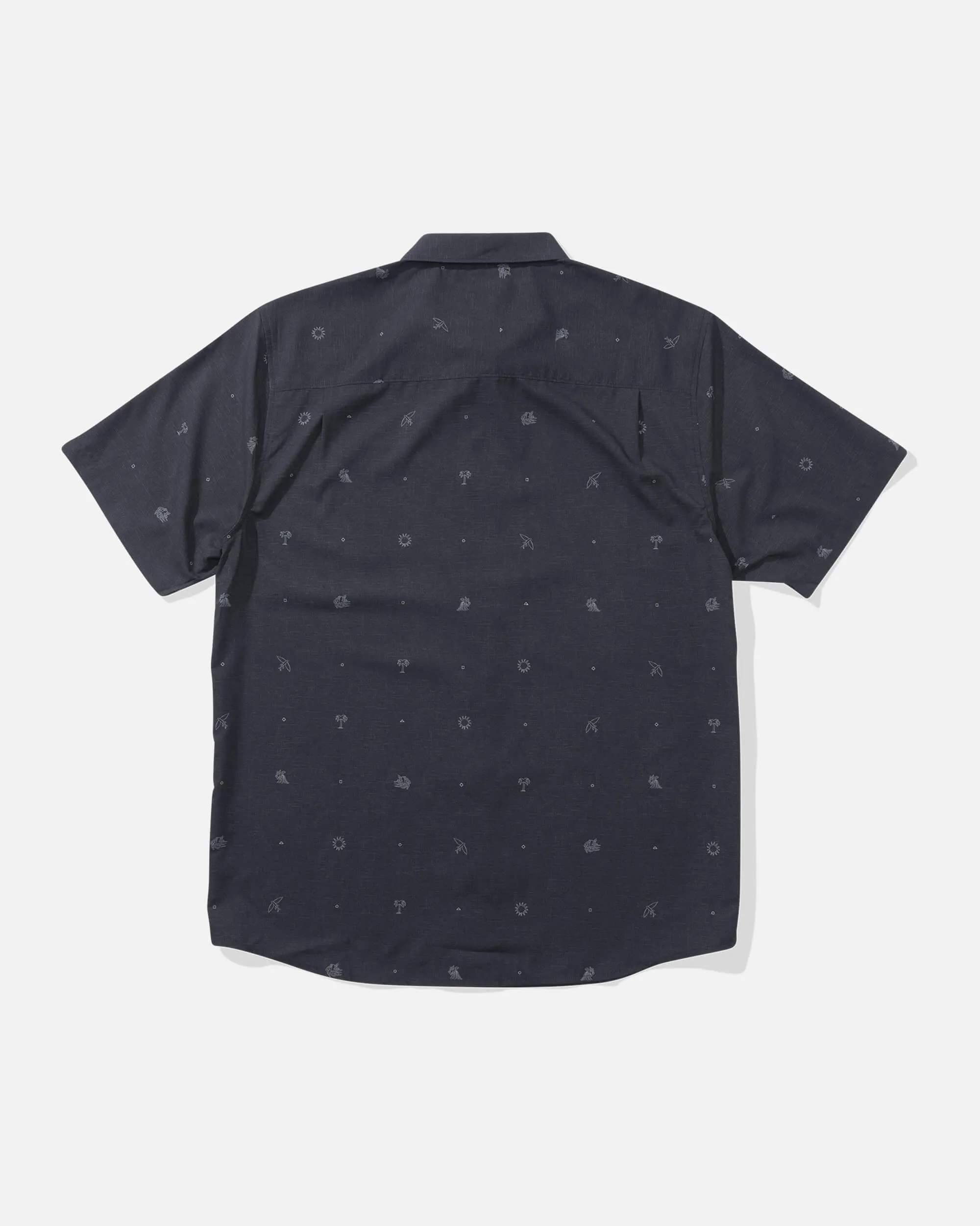 Micro Vibes Ss Tech Woven - Coal