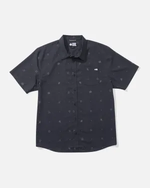 Micro Vibes Ss Tech Woven - Coal