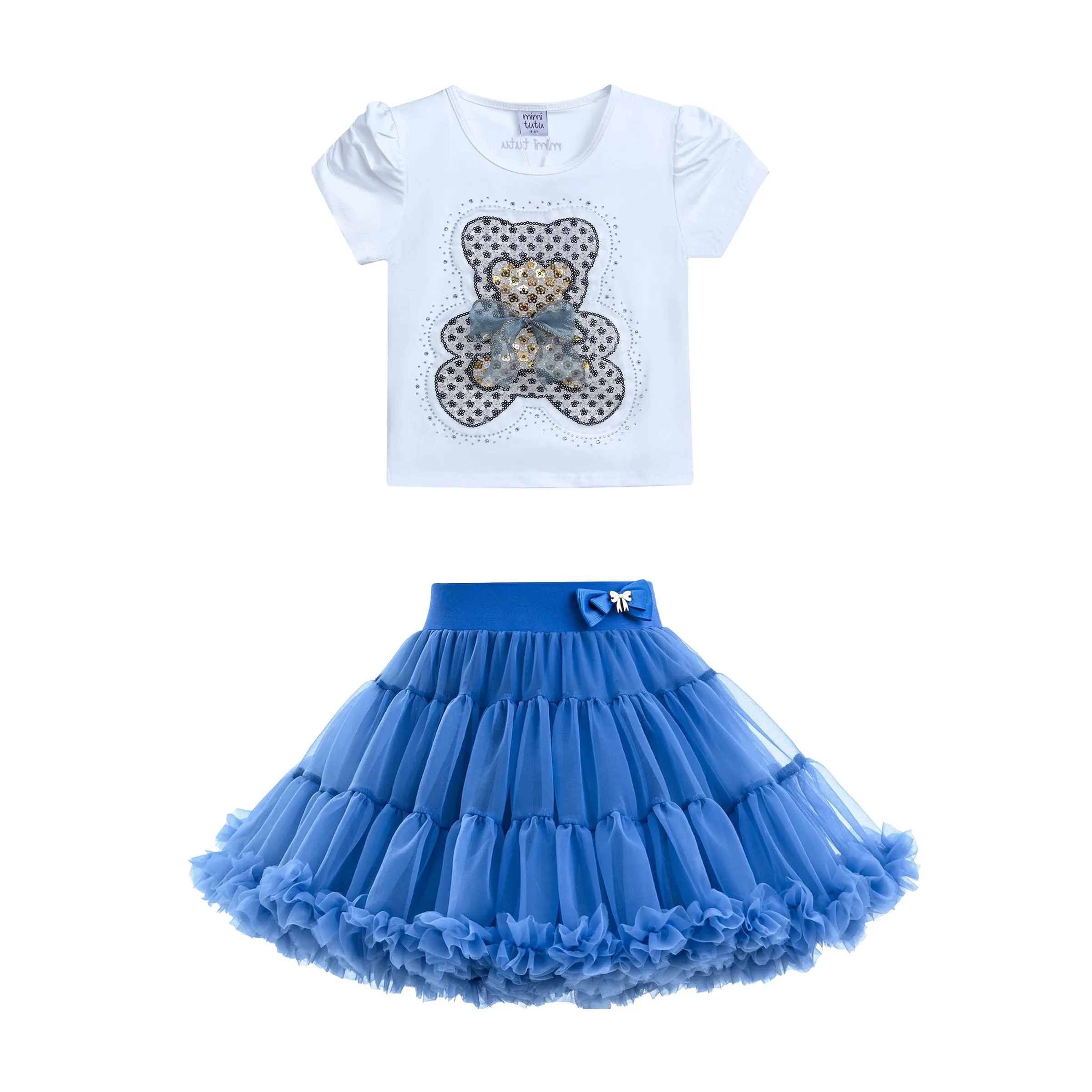 Multicolor Natalie Bear Skirt Outfit