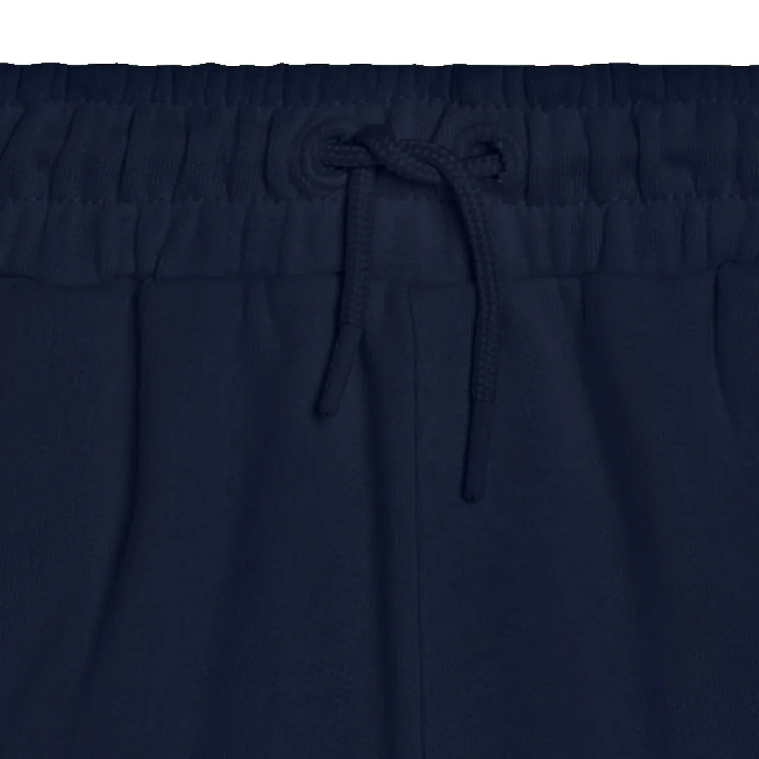 Navy Logo Cotton Shorts